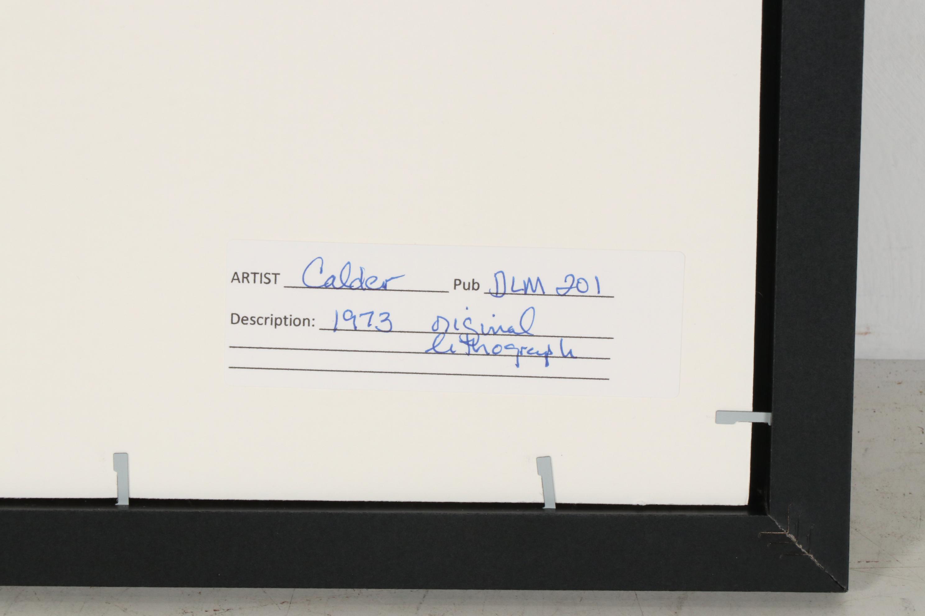 Alexander Calder Color Lithograph for "Derrière le Miroir", 1973