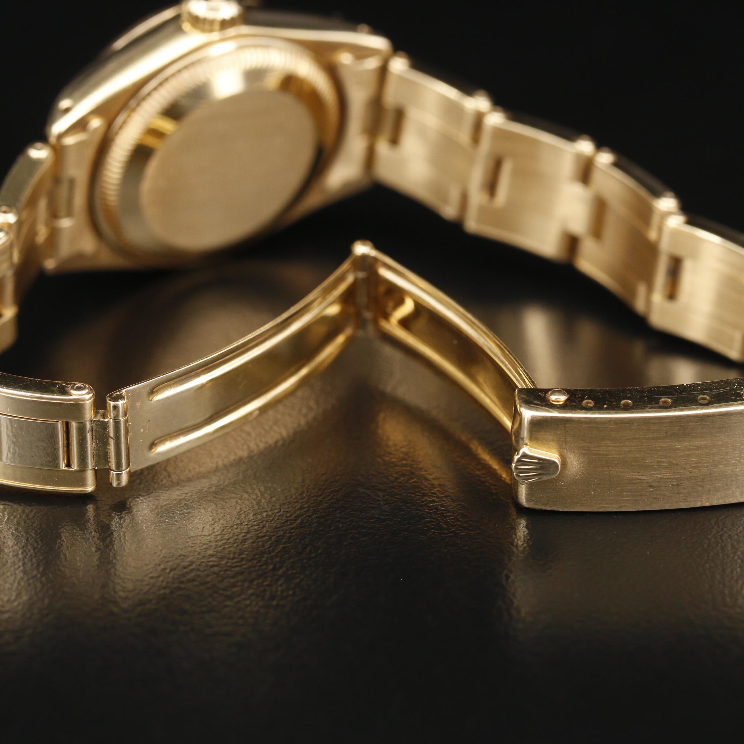 1981 Rolex "Datejust" 18K Gold Automatic Watch