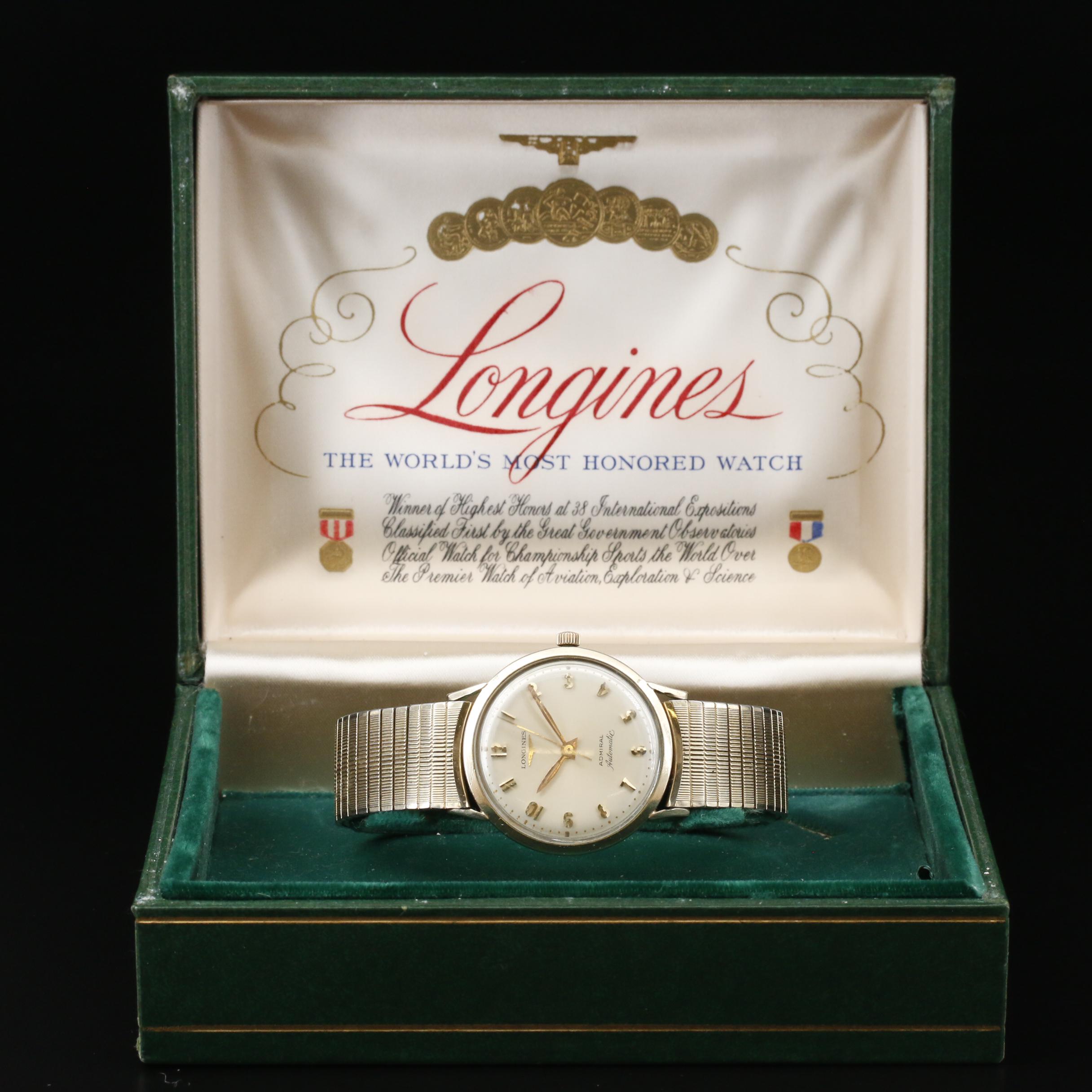 Vintage Longines "Admiral" 10K Gold Filled Automatic Watch