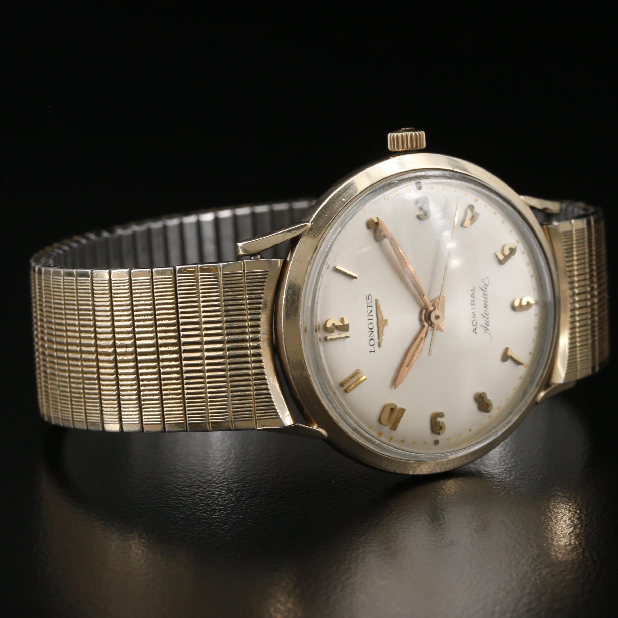 Vintage Longines "Admiral" 10K Gold Filled Automatic Watch