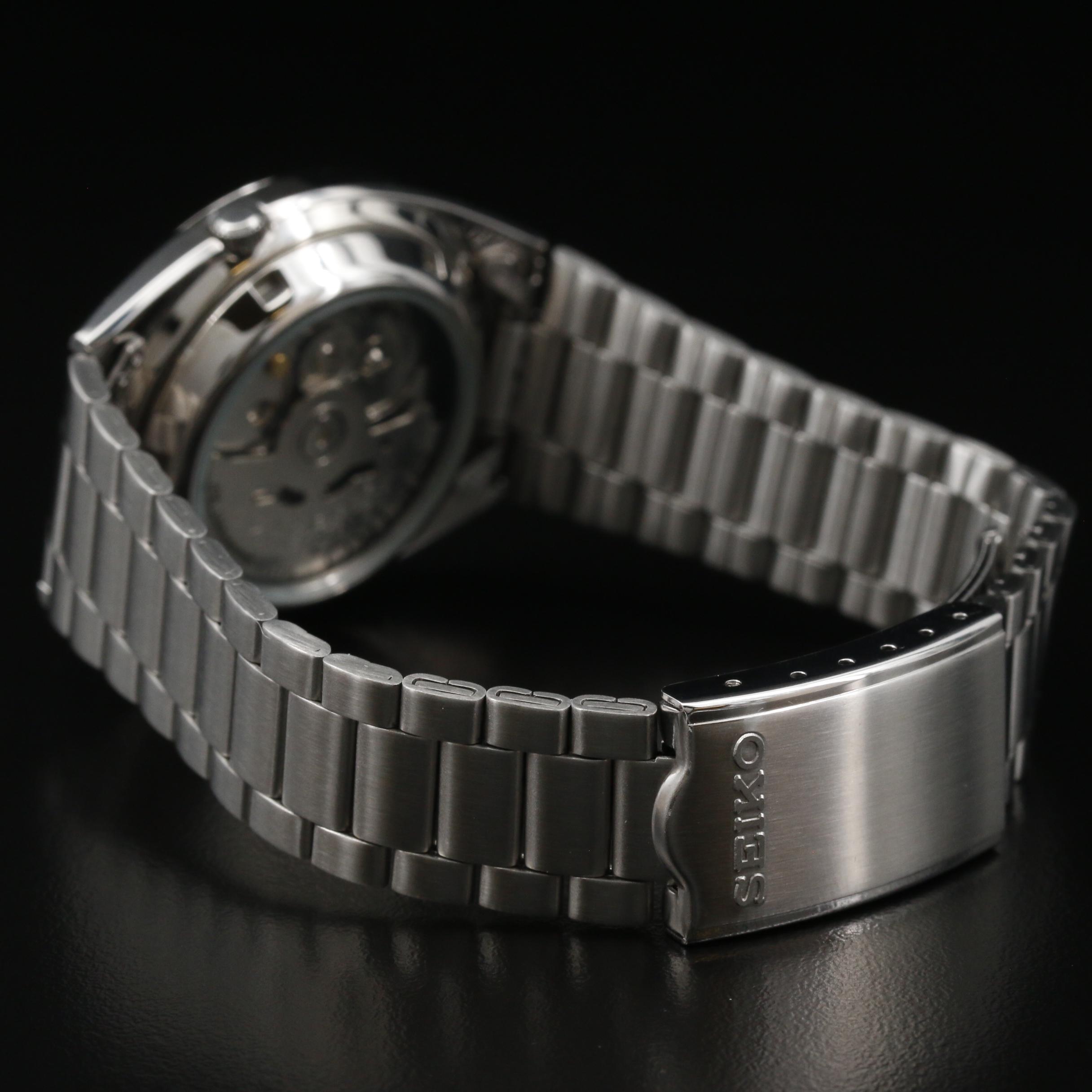 Seiko 5 Day-Date Stainless Steel Automatic Watch