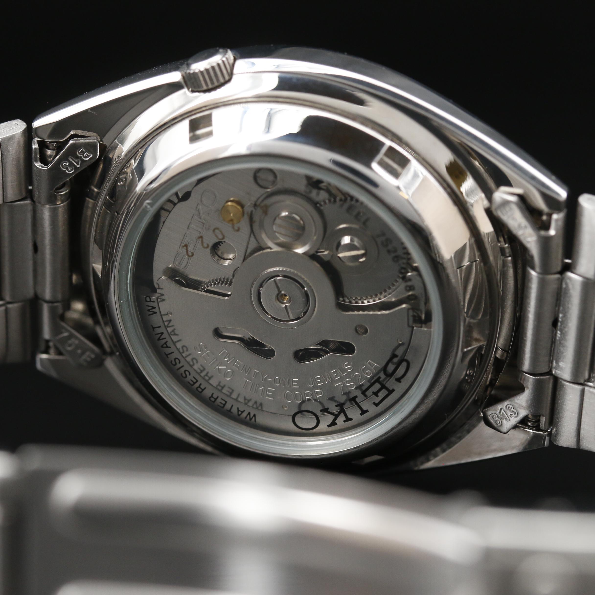 Seiko 5 Day-Date Stainless Steel Automatic Watch