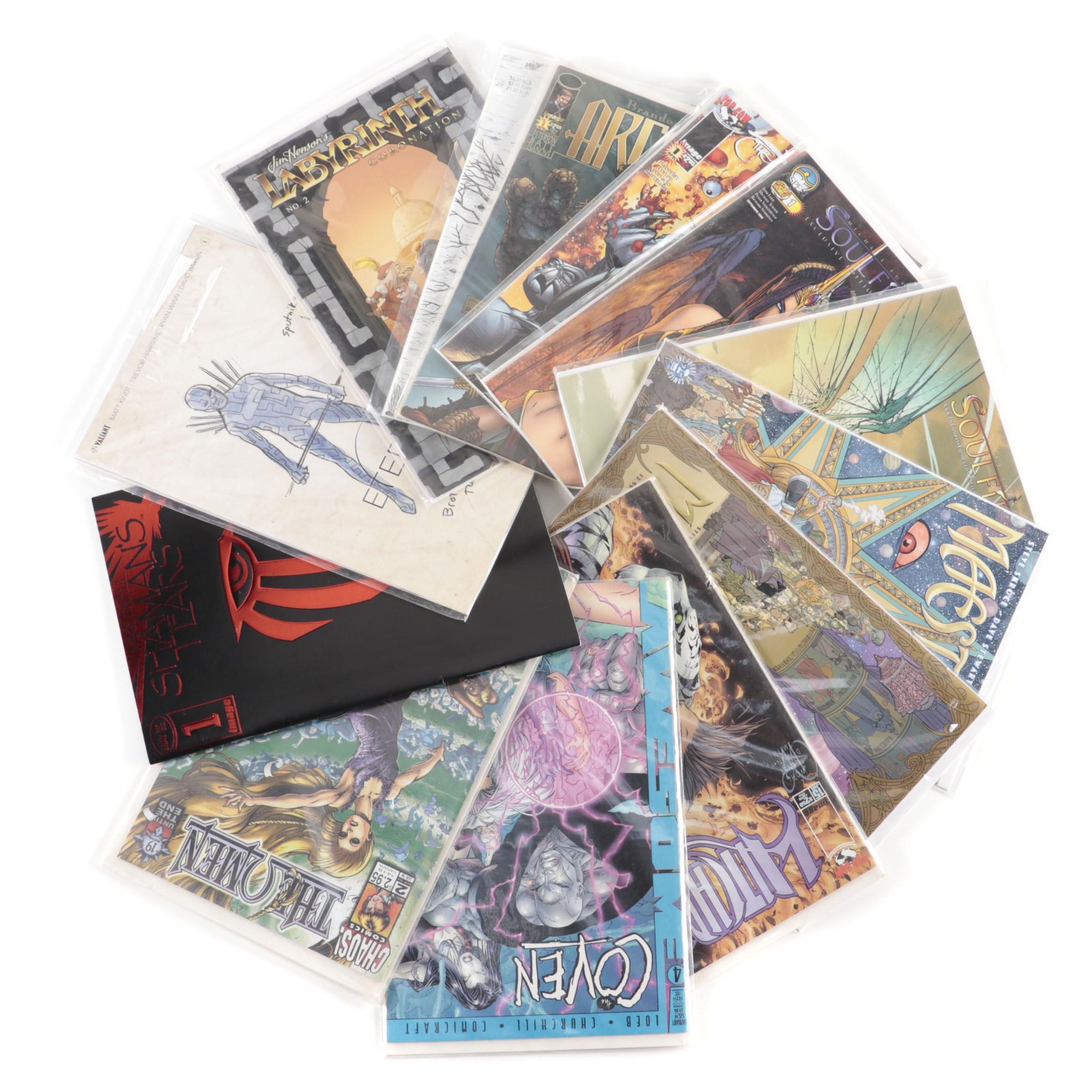 "Maestros," "Soulfire," "Witchblade," "Labyrinth" and Other Comics