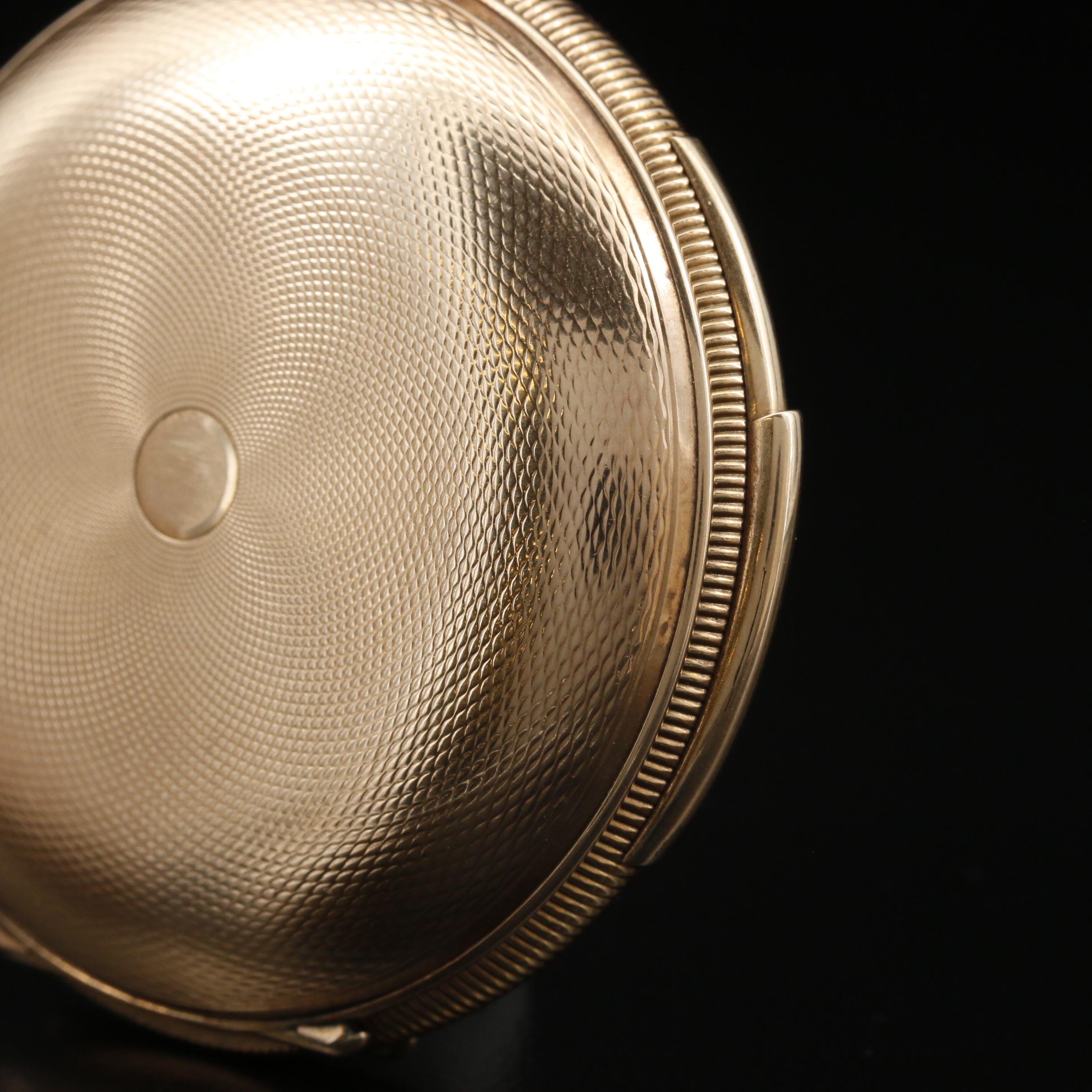 14K E. Mathey "Minute Repeater" Chronograph Pocket Watch, Circa 1890