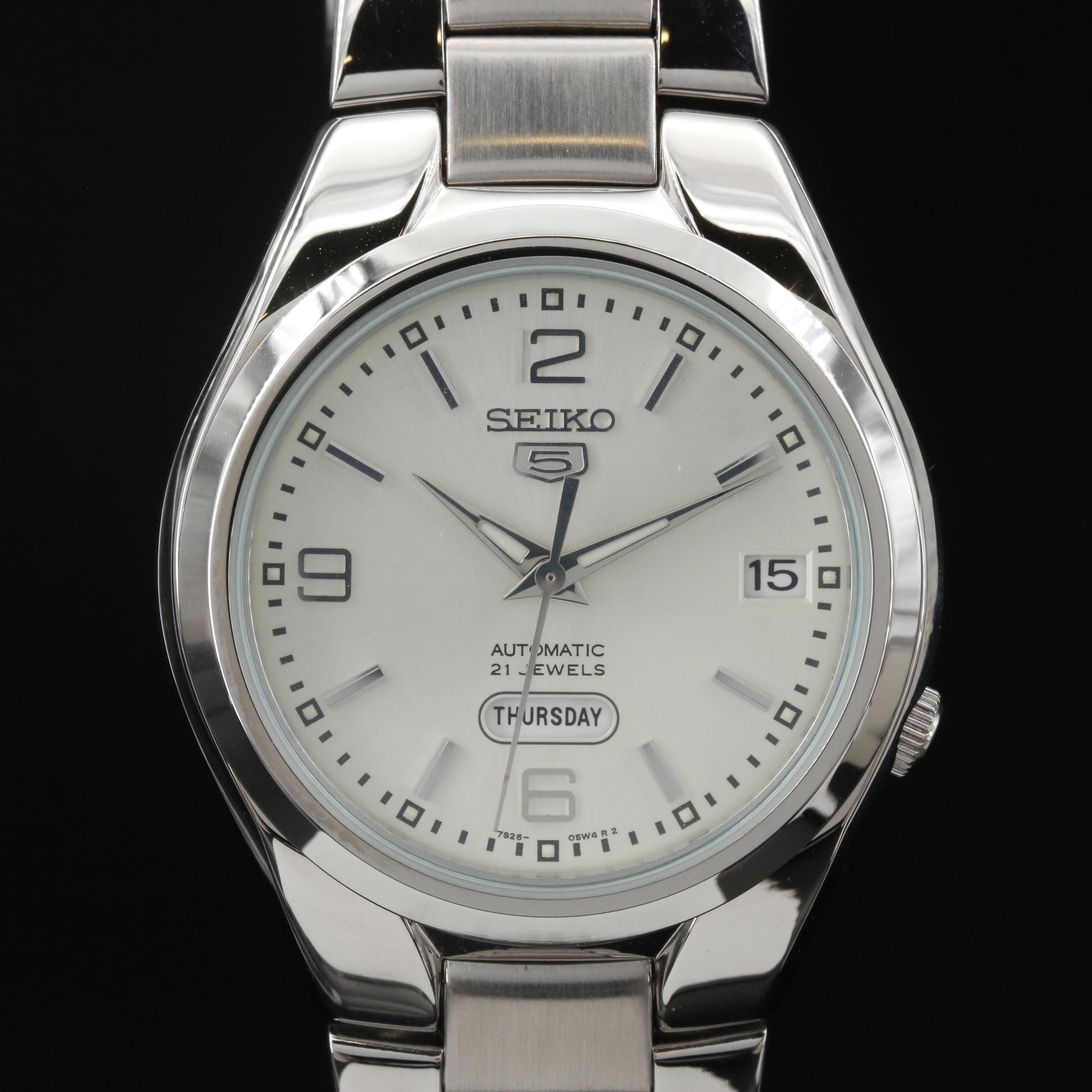 Seiko "5" SNK619 Stainless Steel Automatic Watch