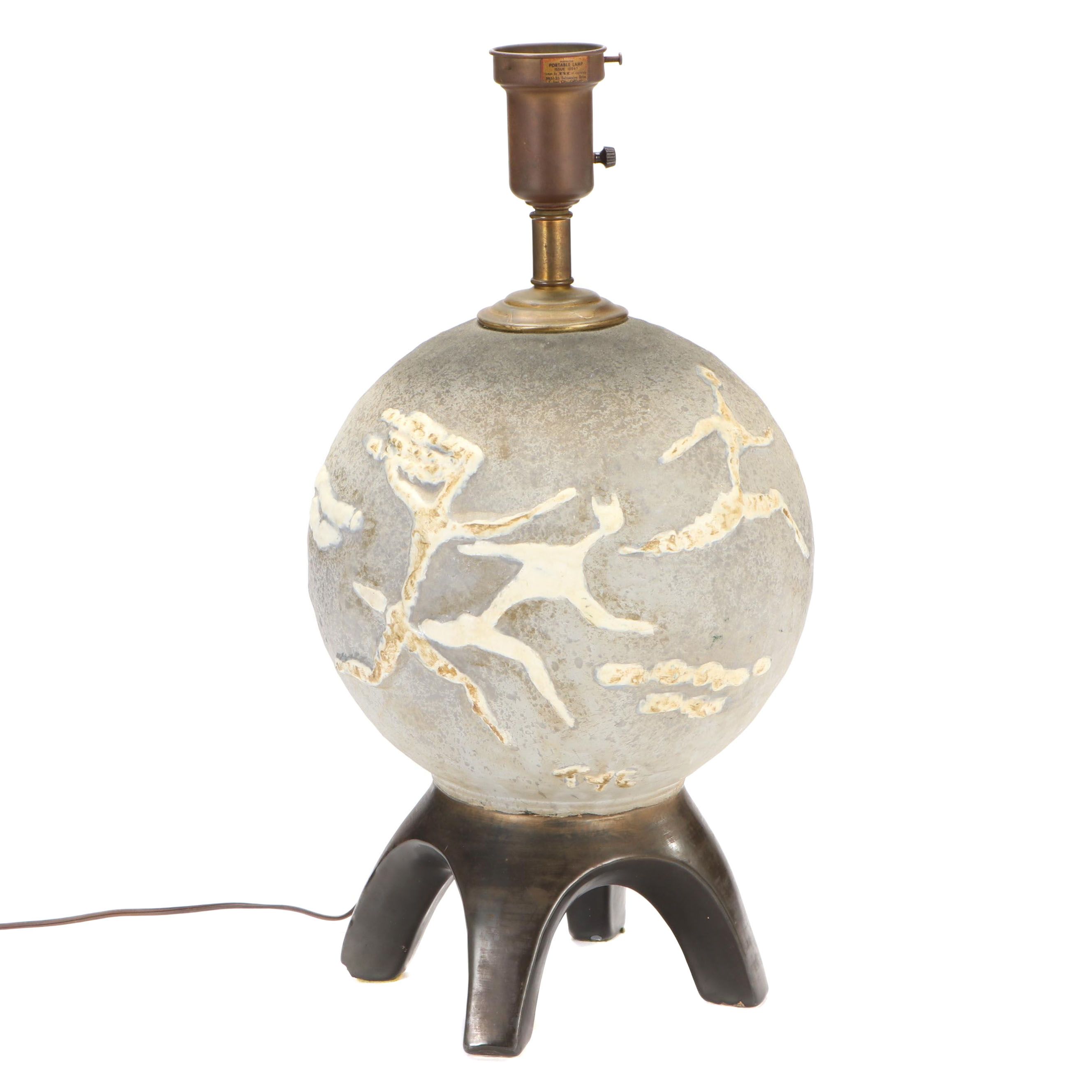 Tye of California Mid Century Modern Ceramic Lamp