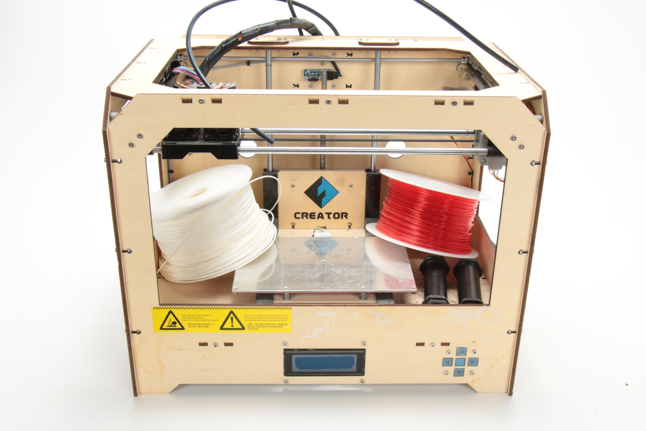 FlashForge "Creator" 3D Printer with IBM Thinkpad