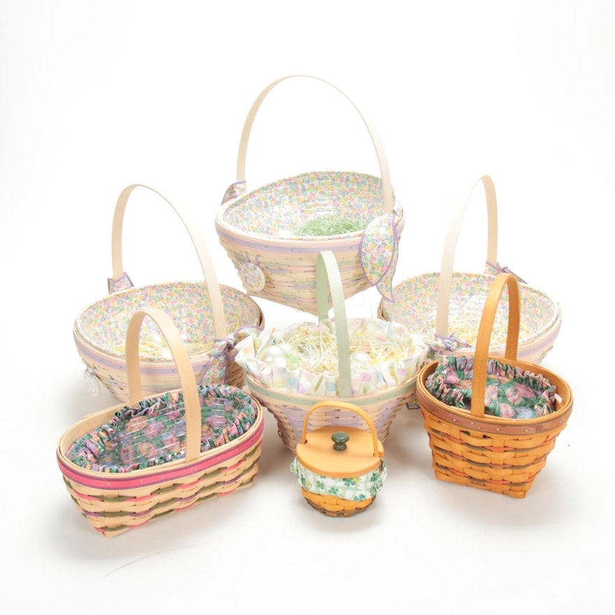 Longaberger Woven Wood Easter Holiday Basket Collection