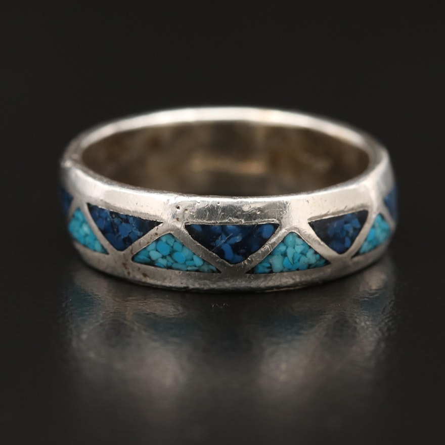 Sterling Silver Resin Band