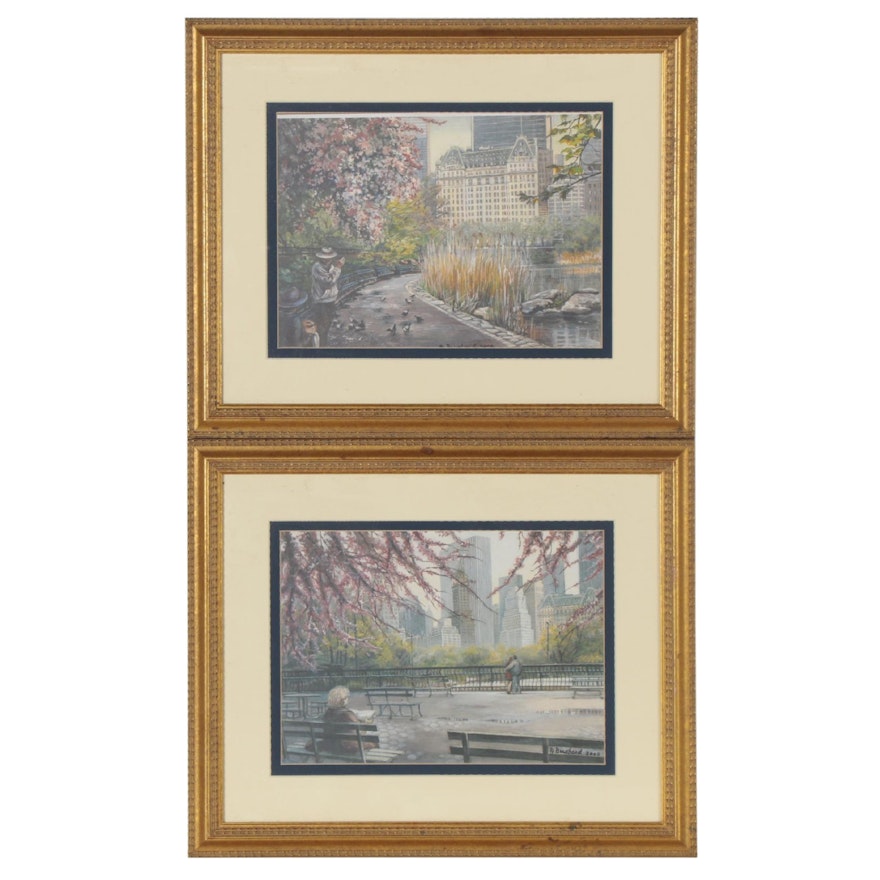 Offset Lithographs after Illustrations of Central Park, New York