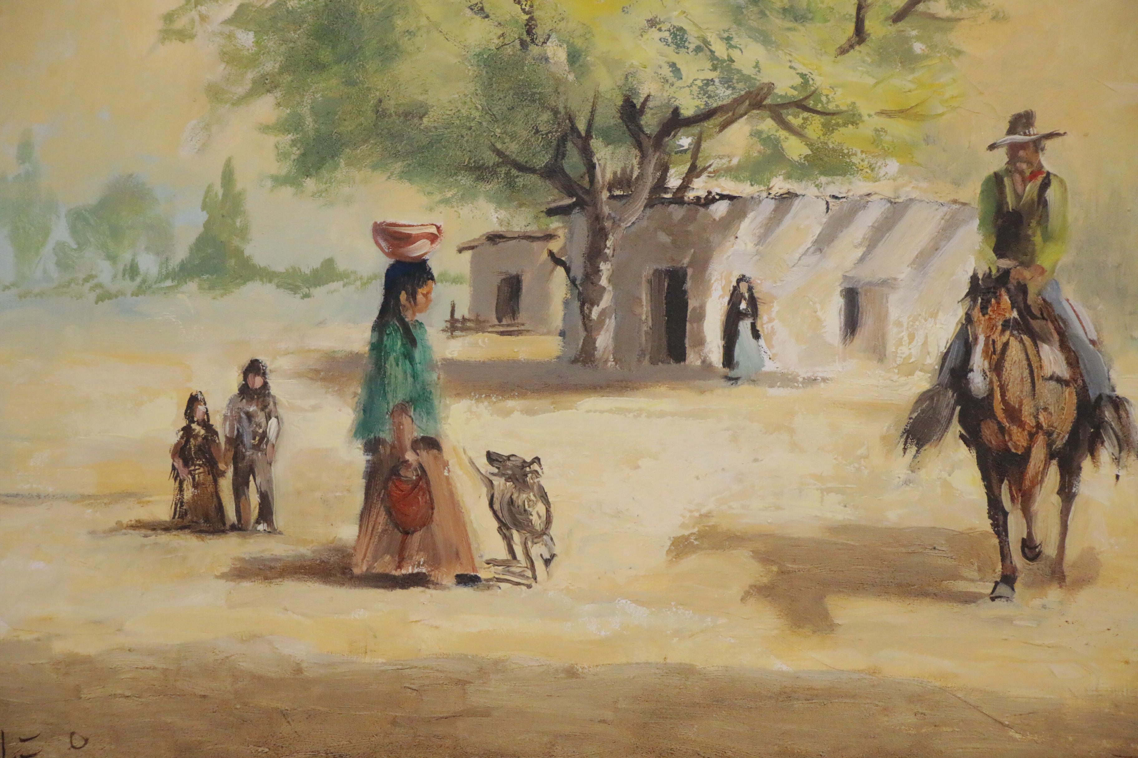 Hal Empie Oil Painting "Buenos Dias", 1980