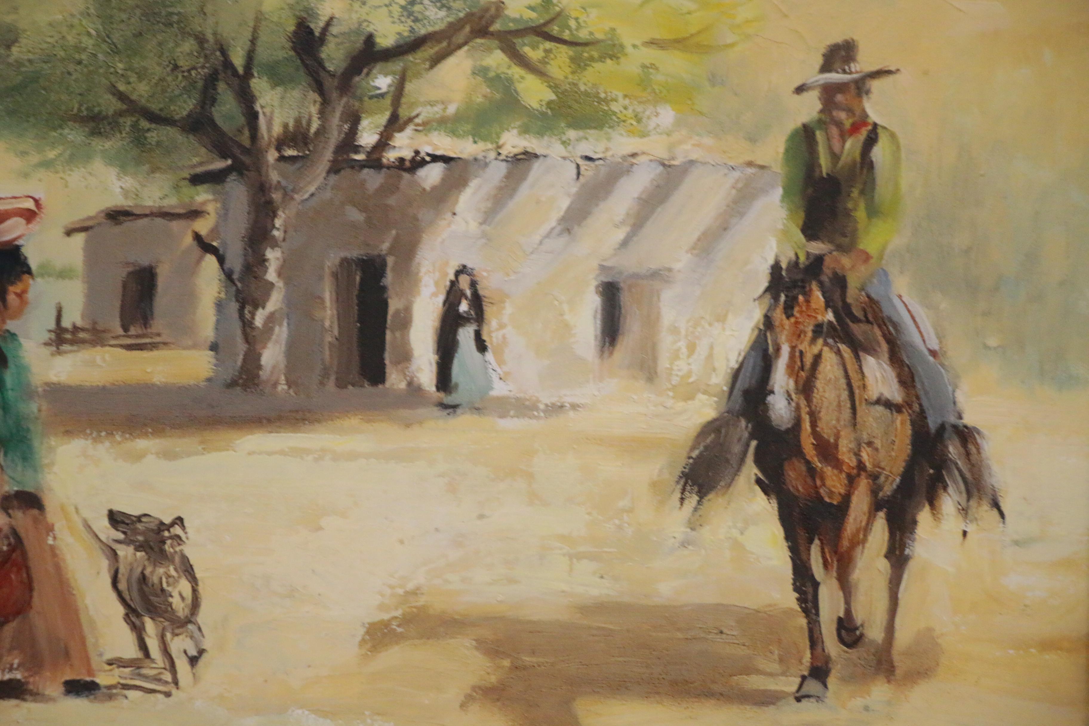 Hal Empie Oil Painting "Buenos Dias", 1980