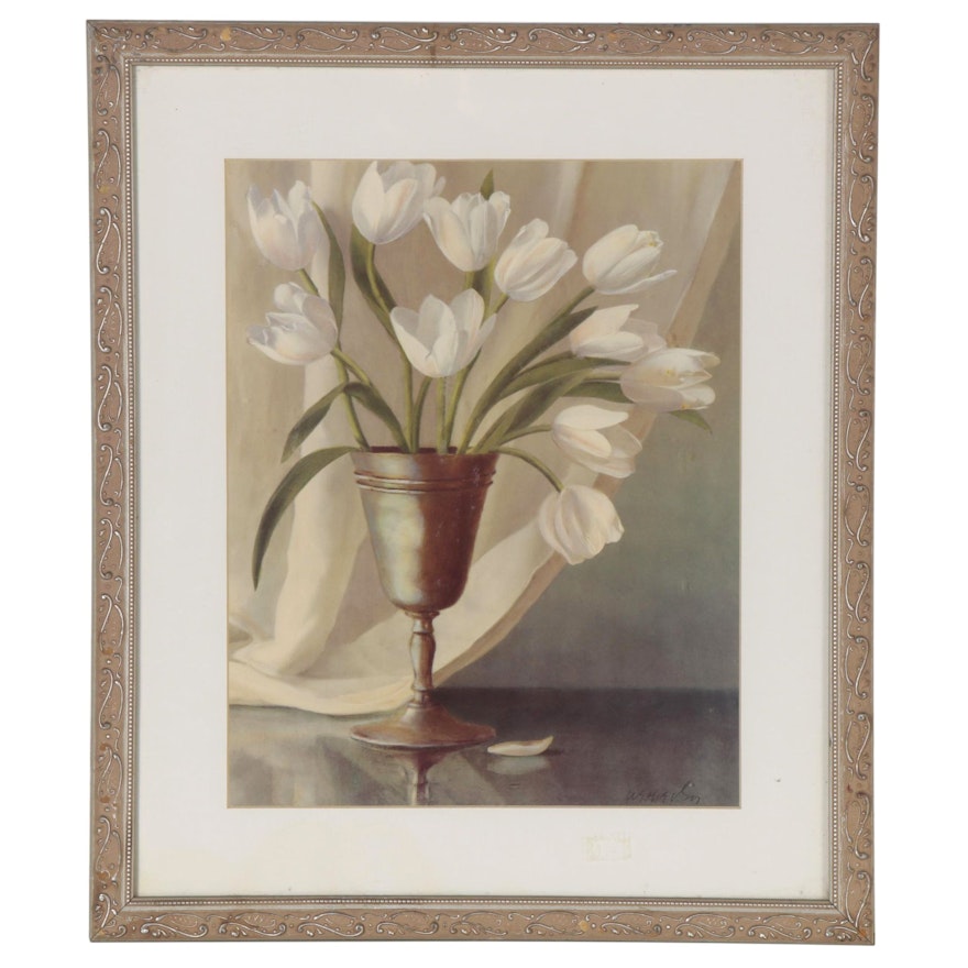 Offset Lithograph of Still Life Tulips, 21st Century