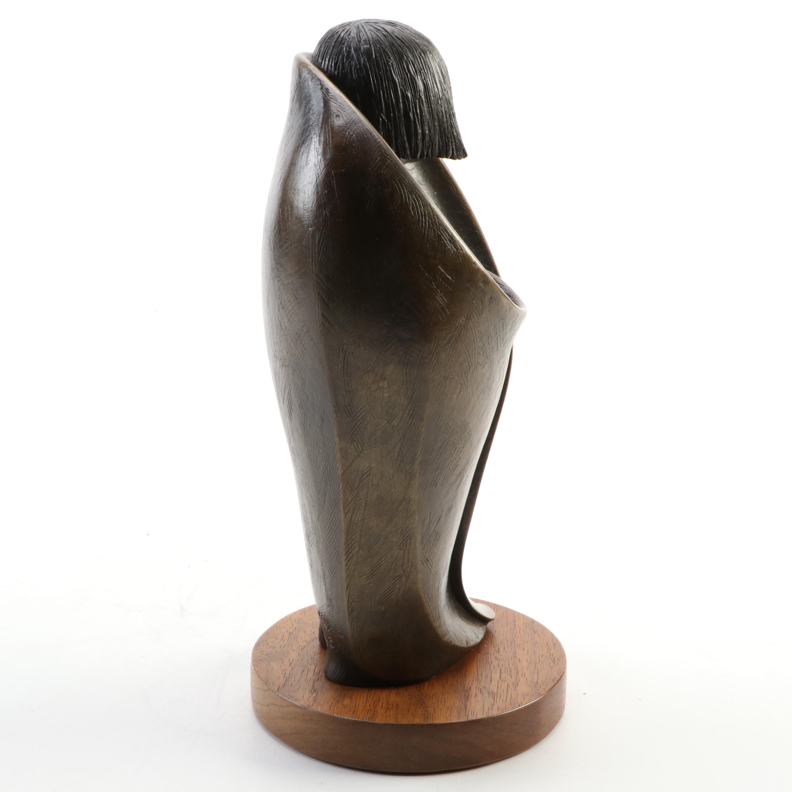 Al Qöyawayma and Charles Supplee Bronze Sculpture "Hopi Maiden," 1991