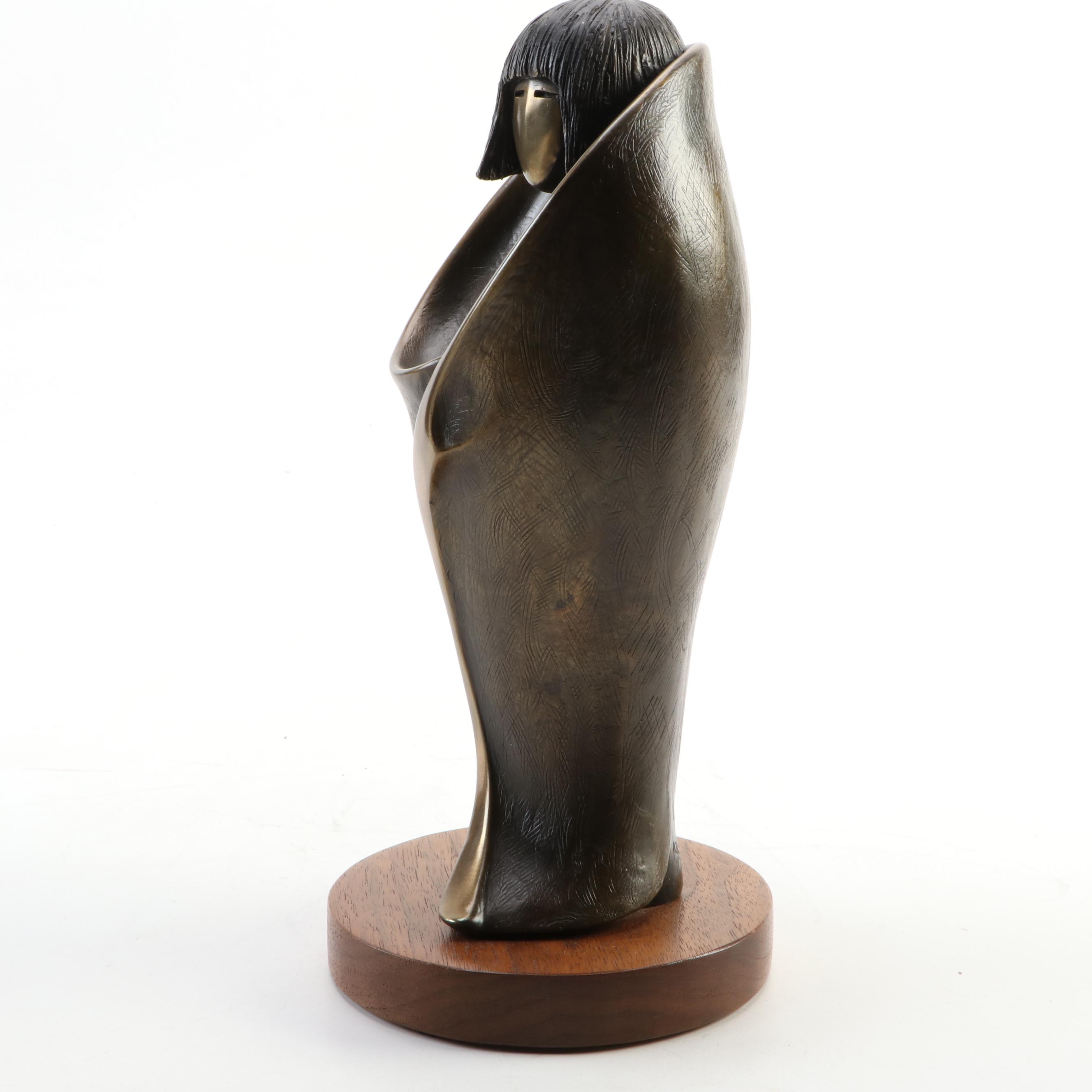 Al Qöyawayma and Charles Supplee Bronze Sculpture "Hopi Maiden," 1991