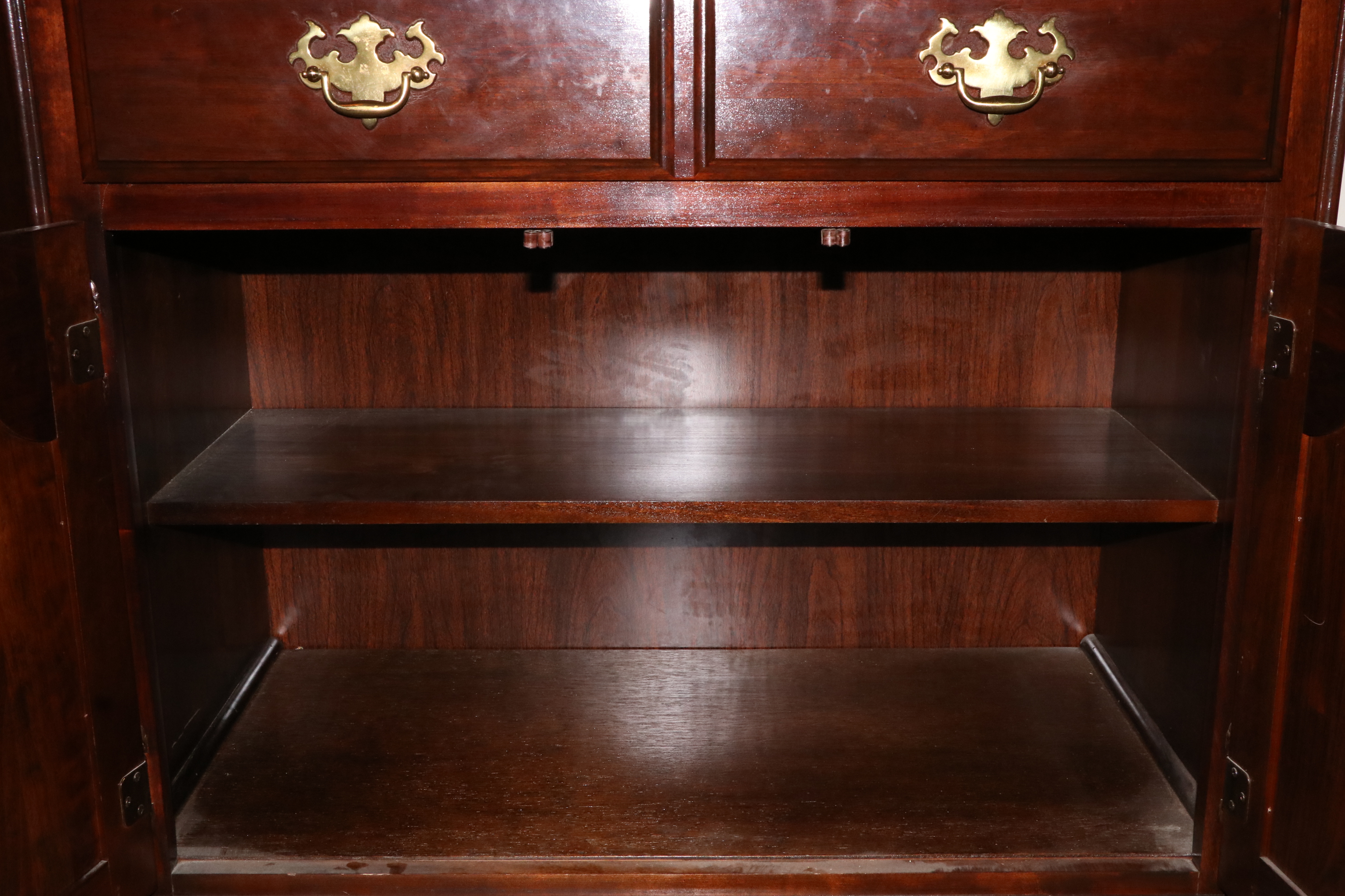 Kincaid "Cherry Mountain II" China Cabinet with Side Cabinets
