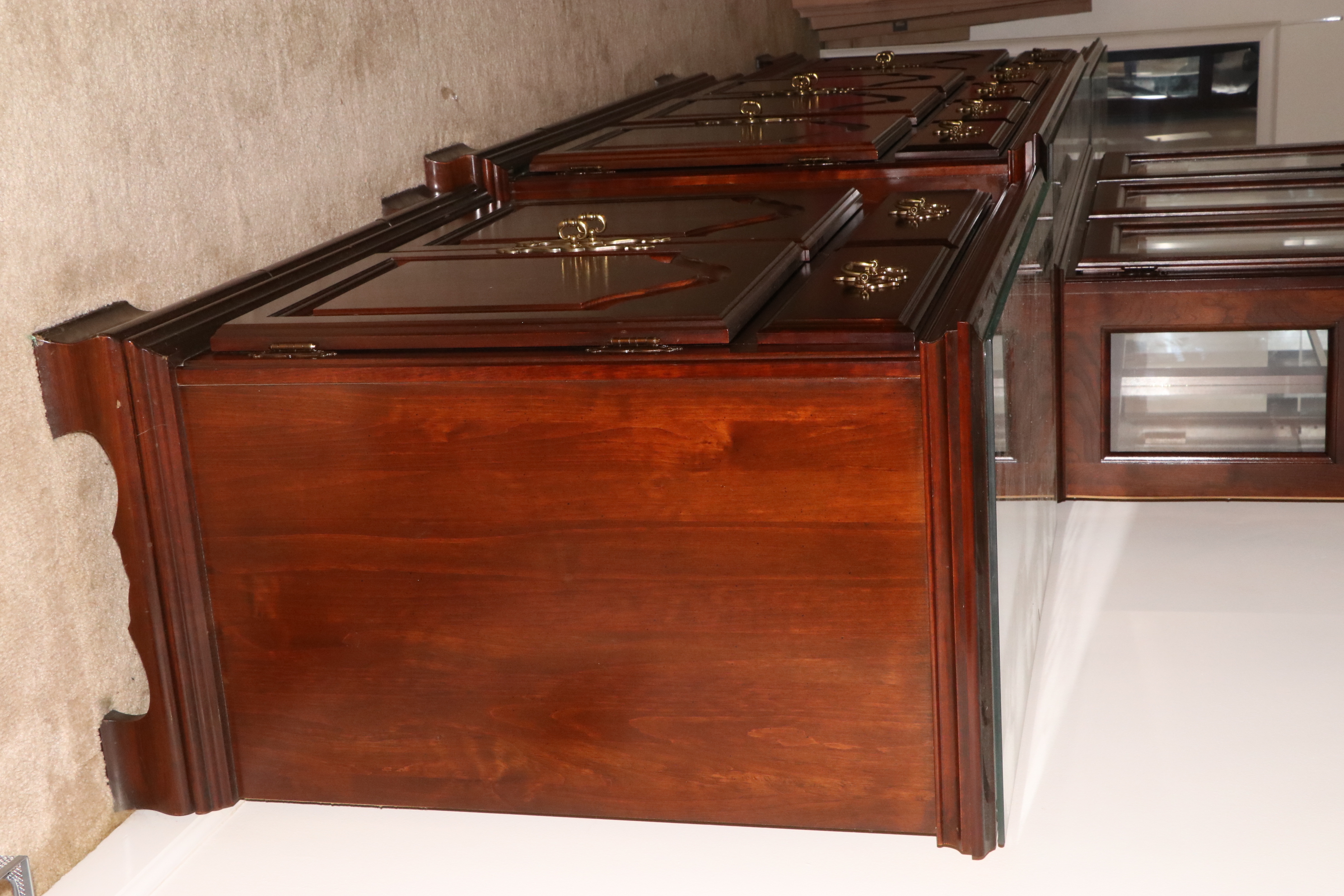 Kincaid "Cherry Mountain II" China Cabinet with Side Cabinets