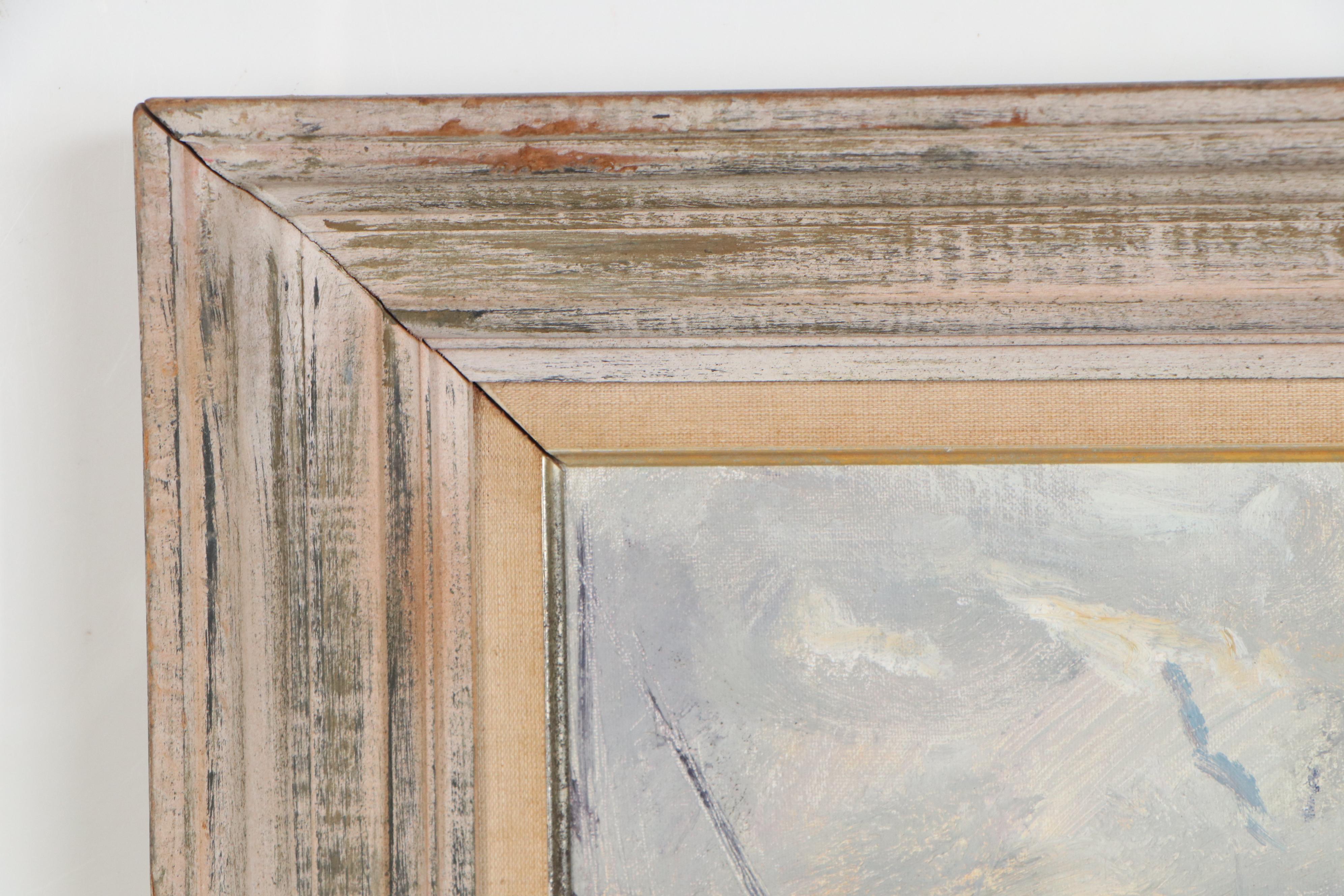 Robert C. Gruppé Harbor Scene Oil Painting