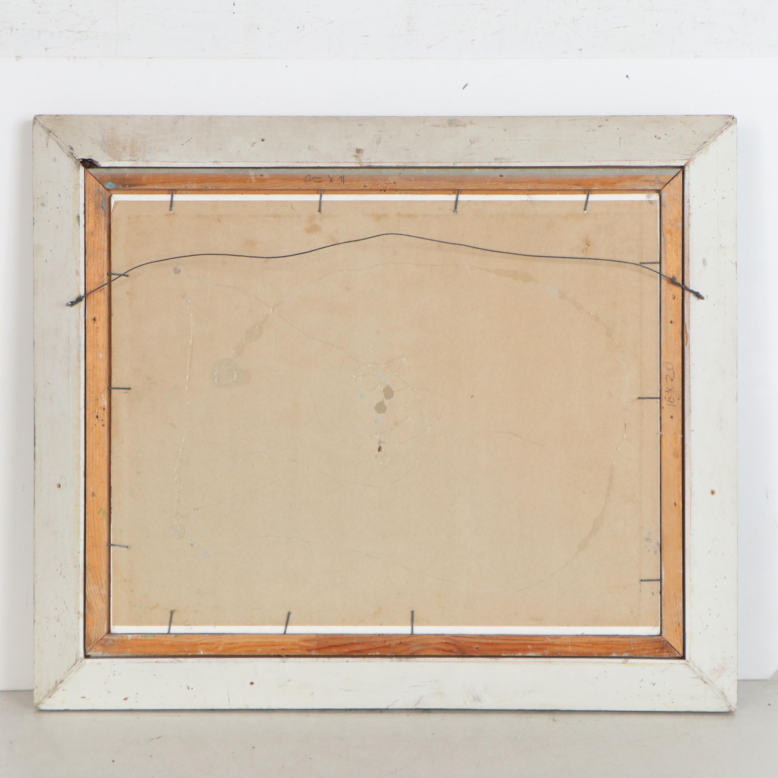 Robert C. Gruppé Harbor Scene Oil Painting