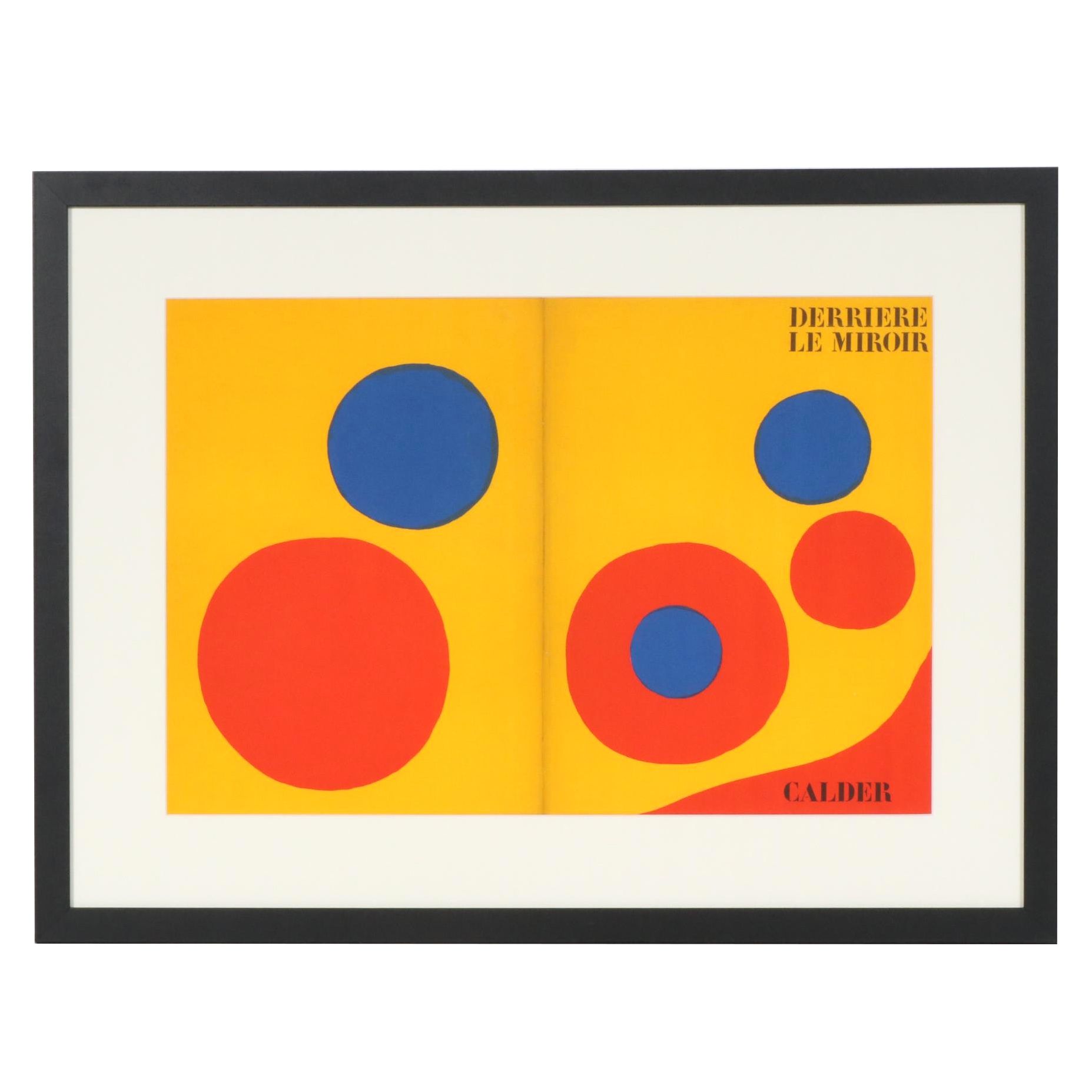 Alexander Calder Color Lithograph for "Derrière le Miroir", 1973