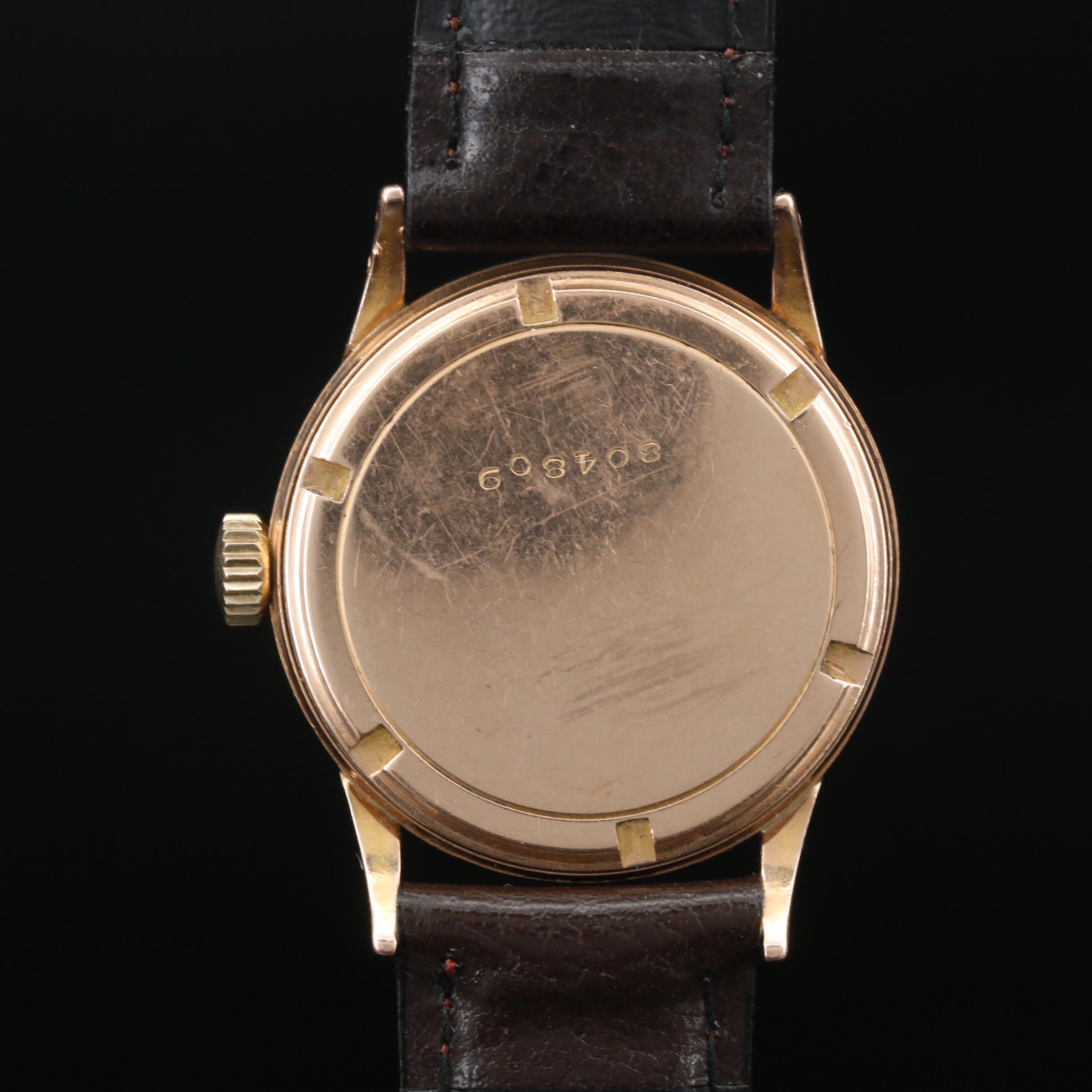 Vintage Doxa Anti Magnetic 14K Gold Stem Wind Watch