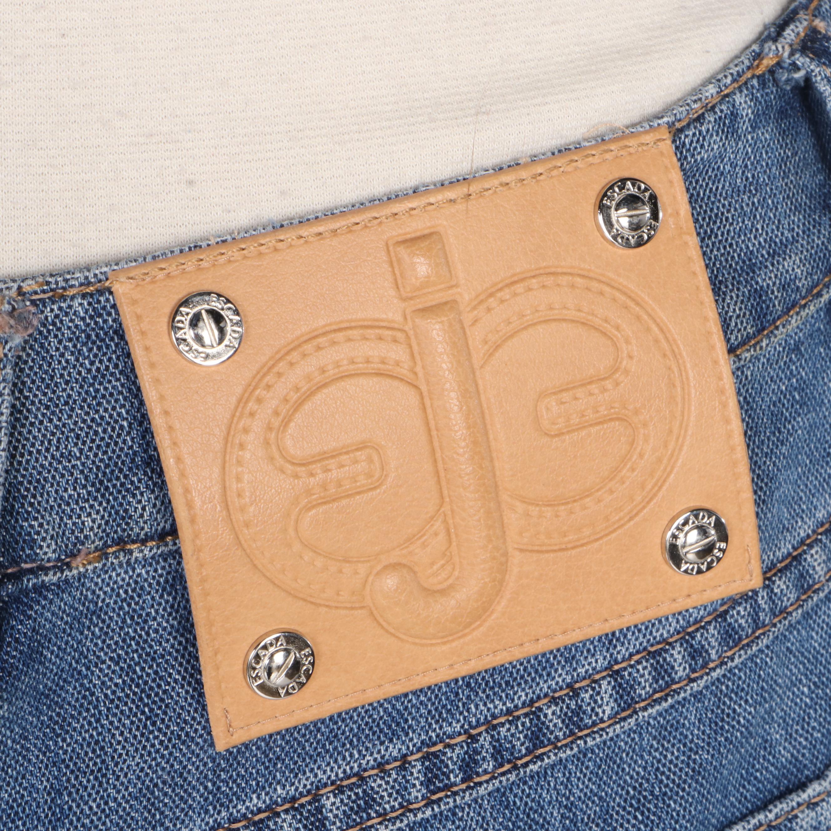 Escada Rhinestone Embellished Jeans and Capris