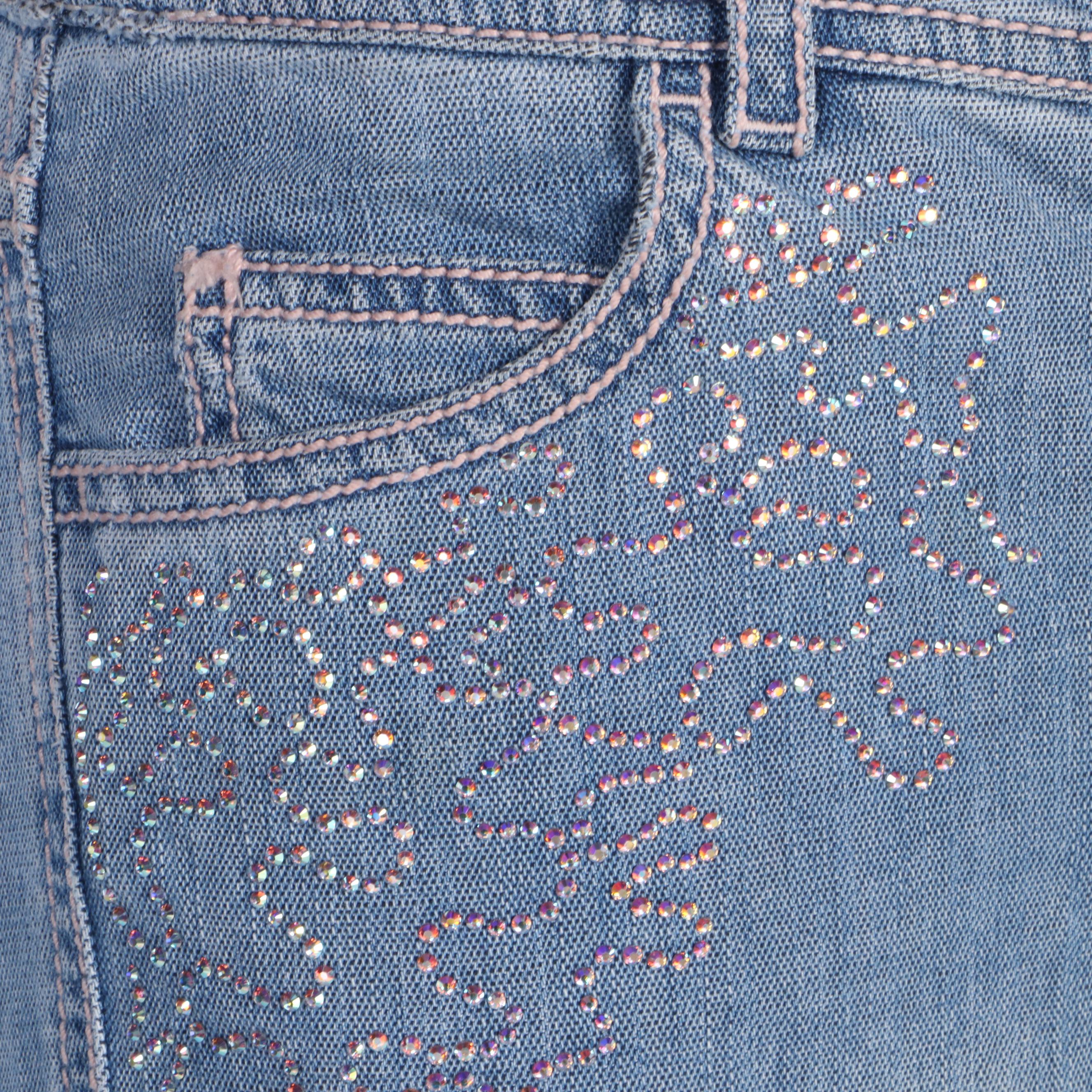 Escada Rhinestone Embellished Jeans and Capris