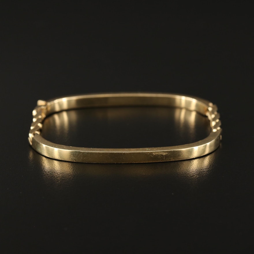 14K Cable Link Bangle