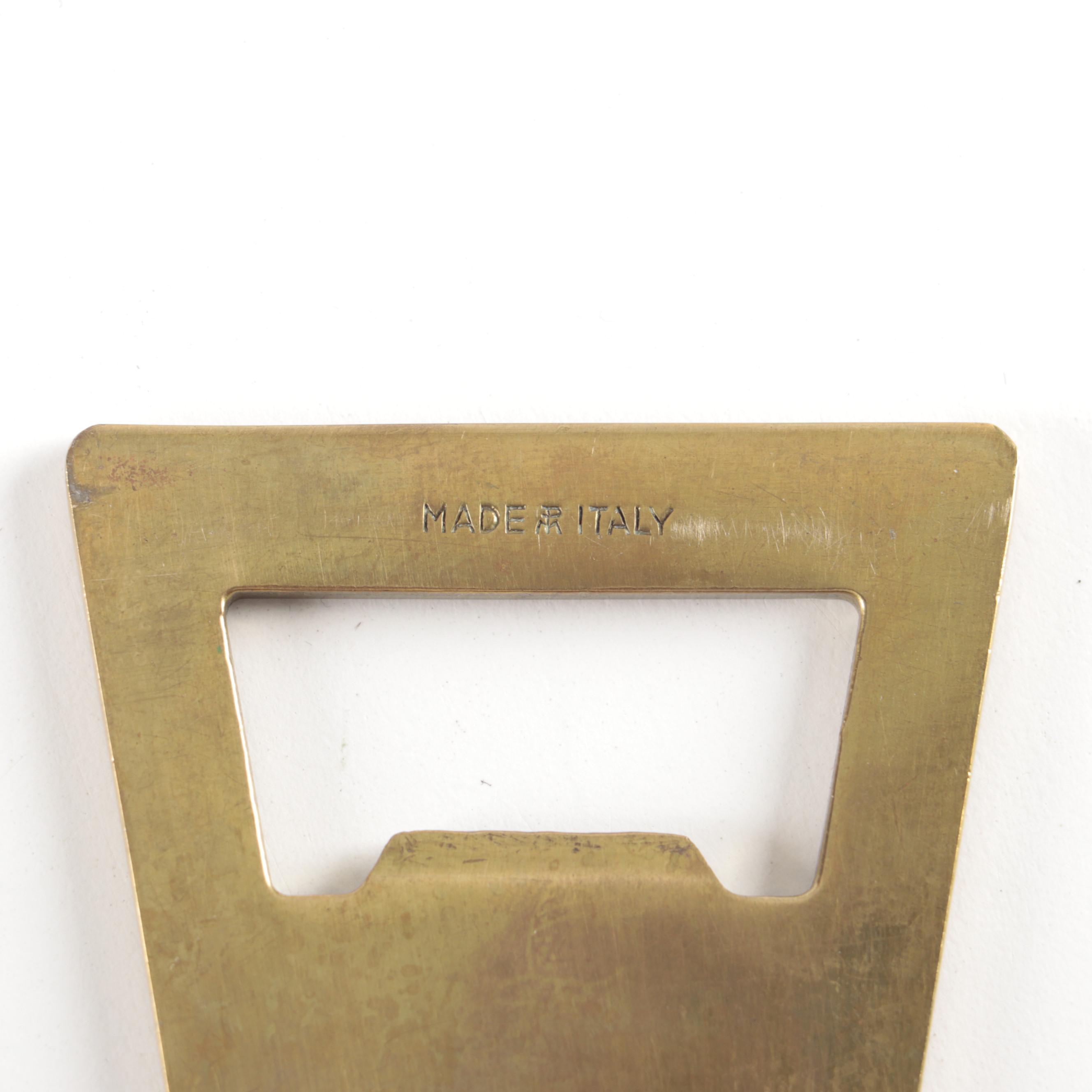 Parker Fountain Pen with Brass Paperweight and Italian Bottle Opener