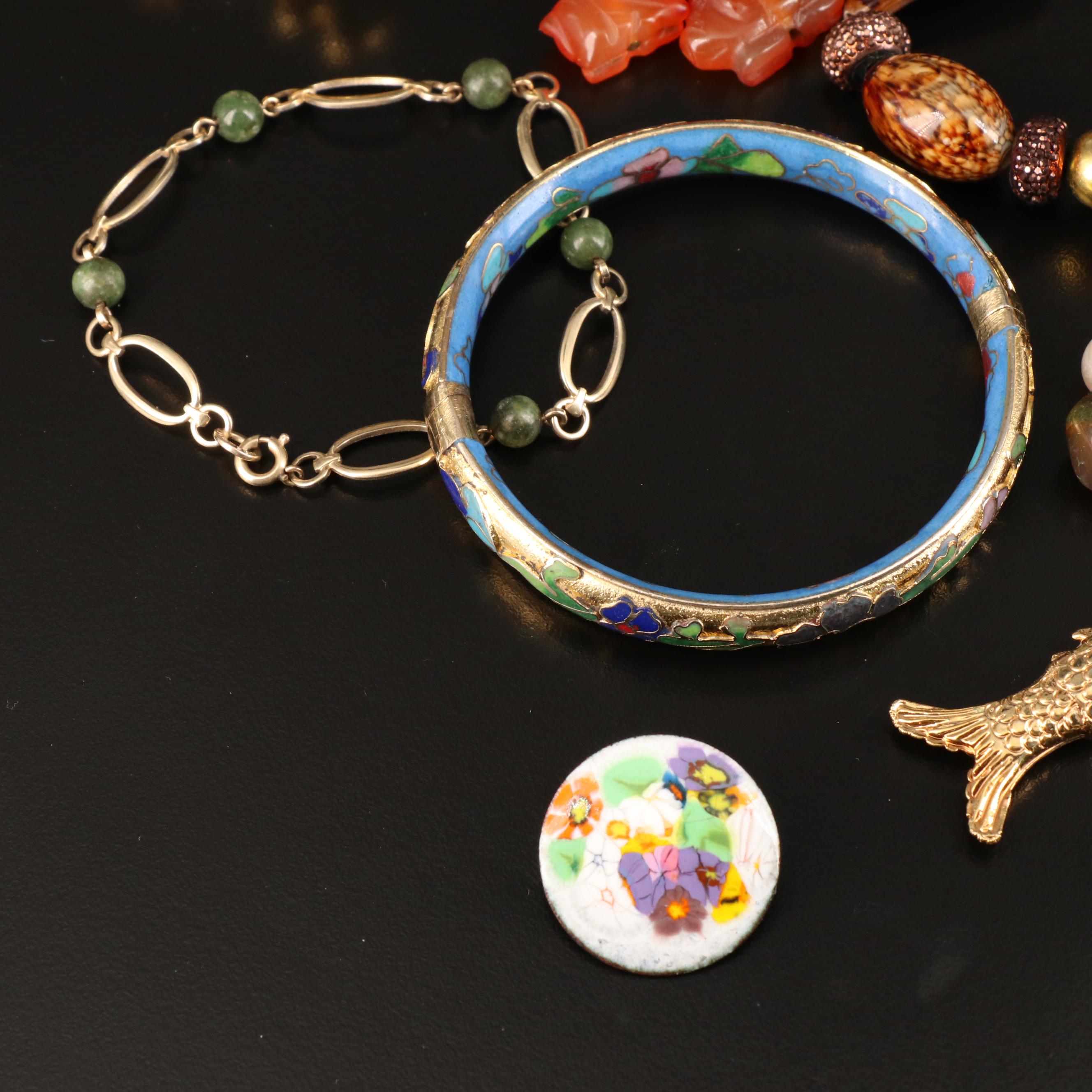 Jewelry Featuring Krementz, Ronci, Amethyst and Agate