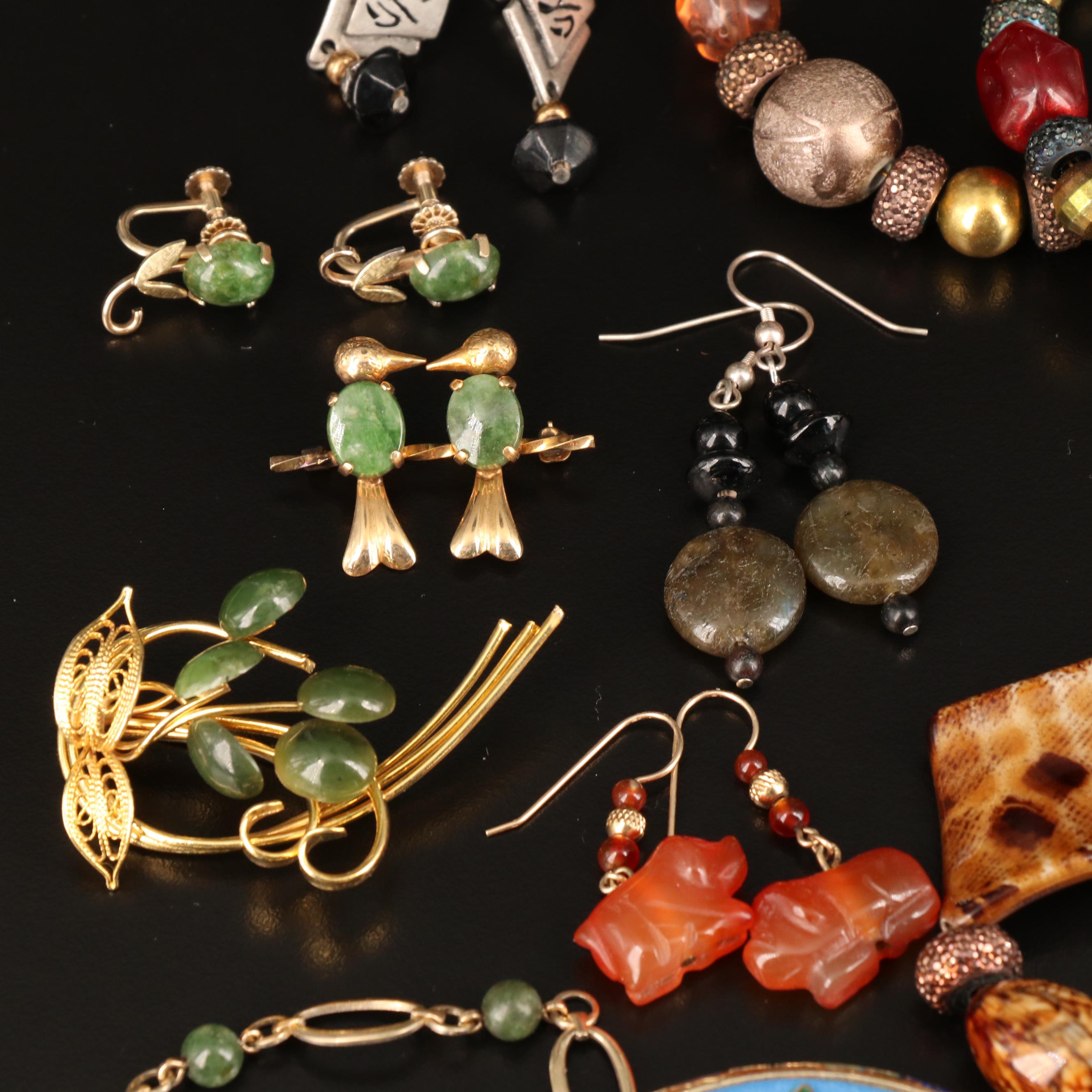 Jewelry Featuring Krementz, Ronci, Amethyst and Agate