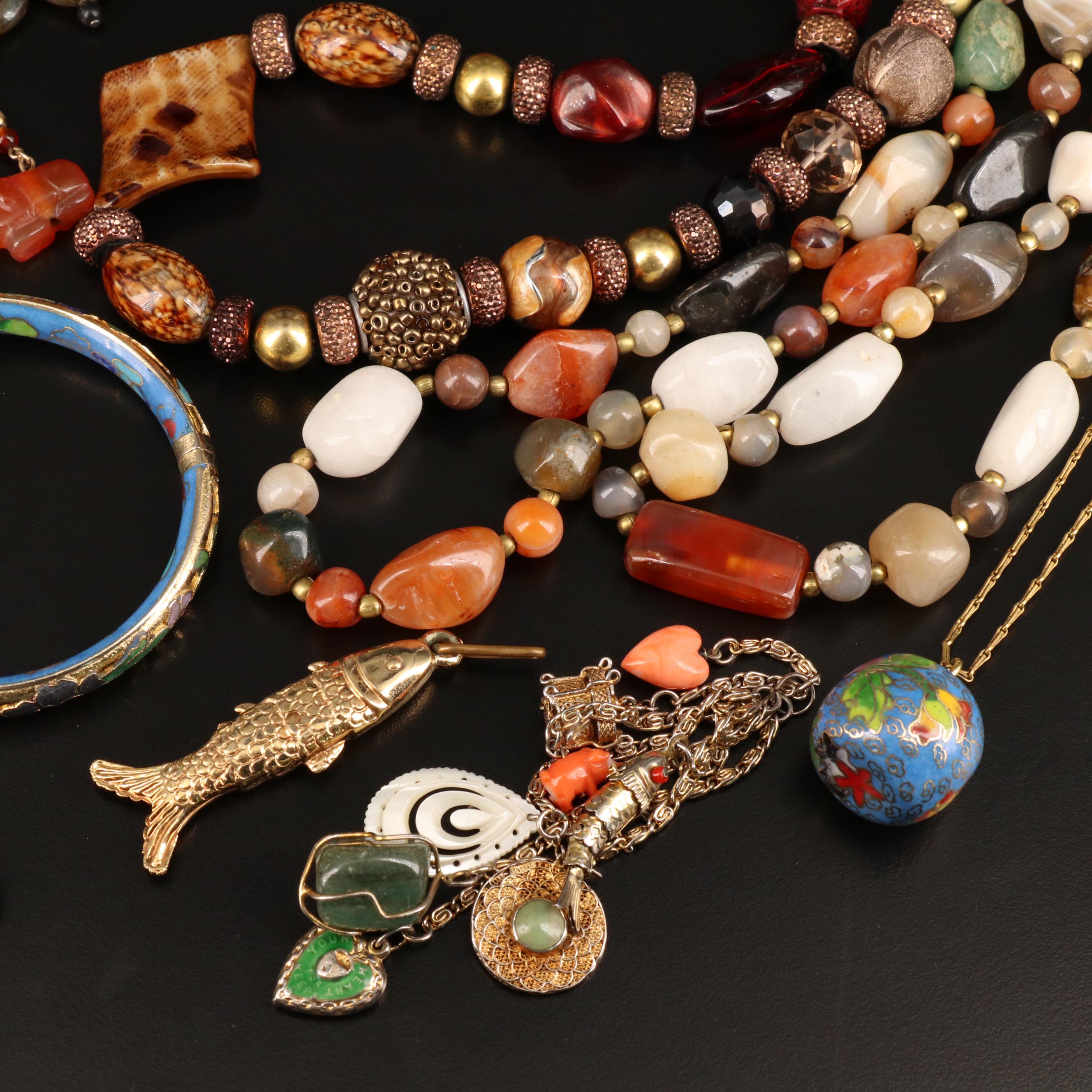 Jewelry Featuring Krementz, Ronci, Amethyst and Agate