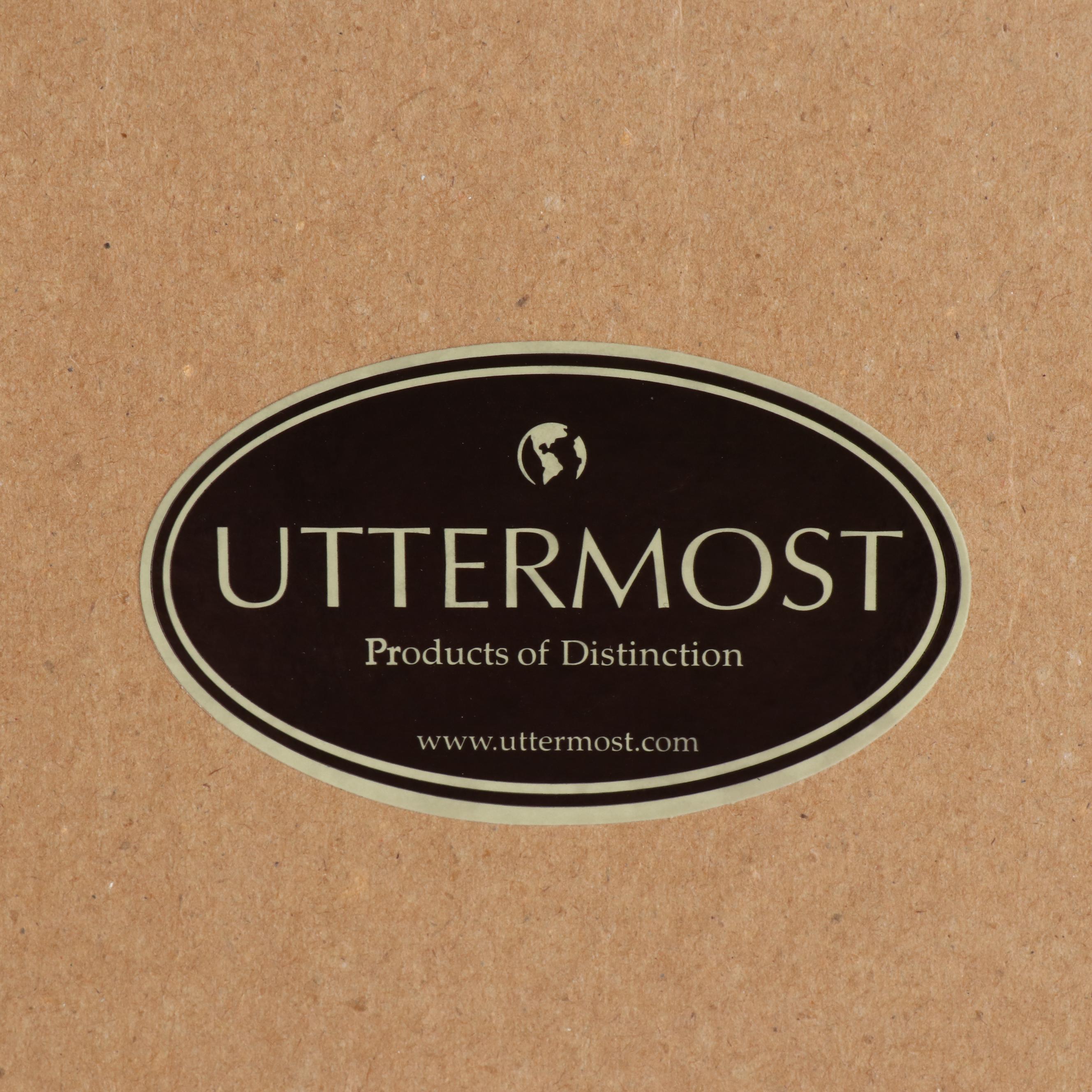 Large Uttermost Ebonized and Parcel-Gilt Mirror