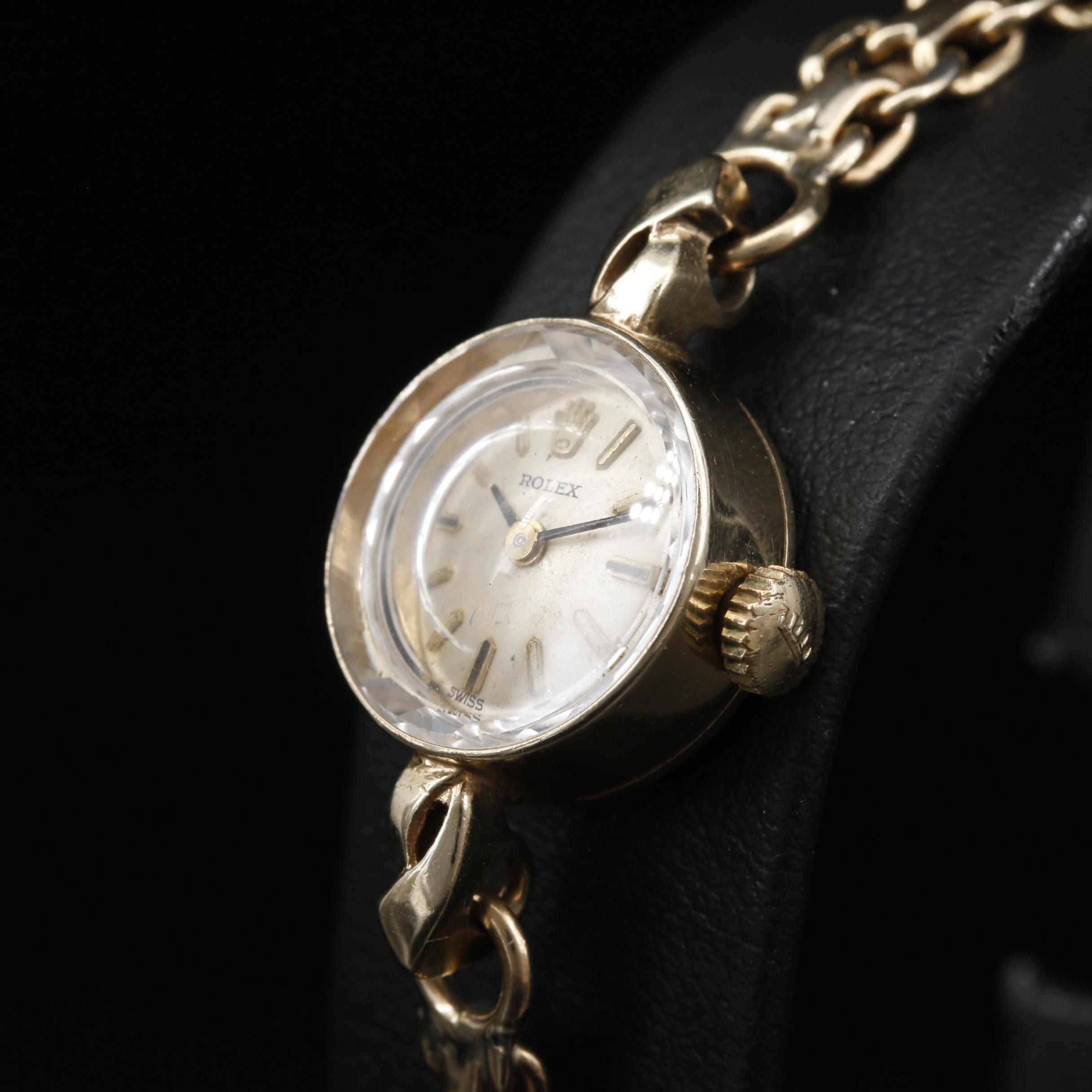 Rolex 14K Gold Stem Wind Watch