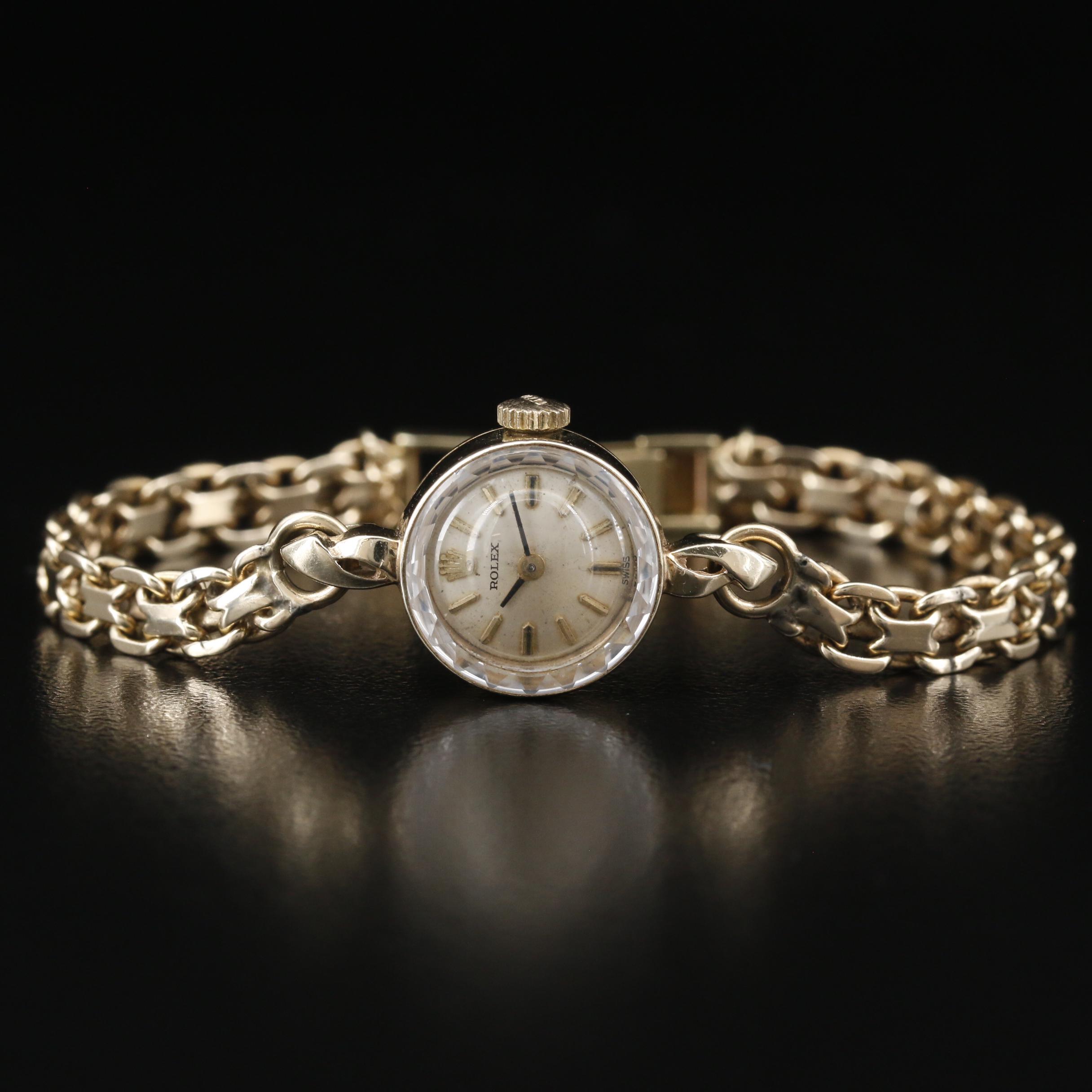 Rolex 14K Gold Stem Wind Watch