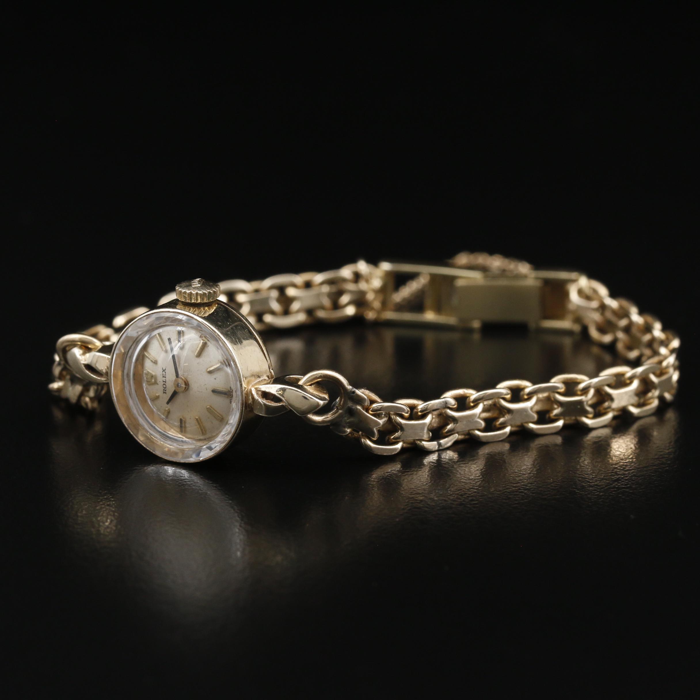 Rolex 14K Gold Stem Wind Watch