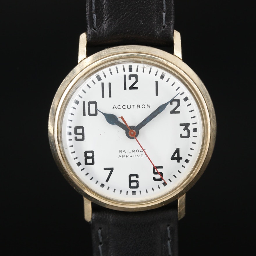 1964 Bulova Accutron Railroad Approved 10K Gold Filled Wristwatch