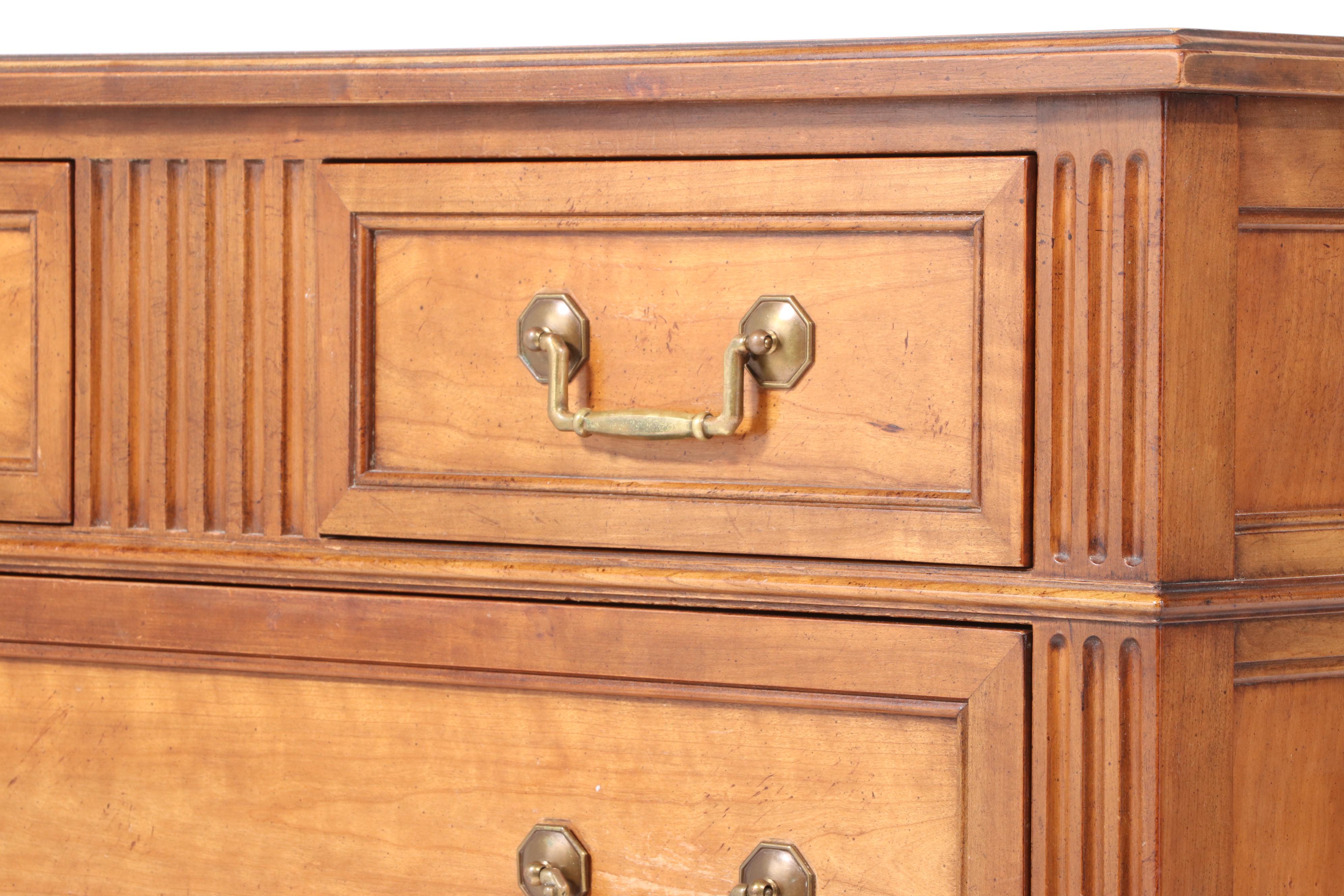 Kindel "Belvedere" Cherrywood Seven-Drawer Chest, Mid to Late 20th Century