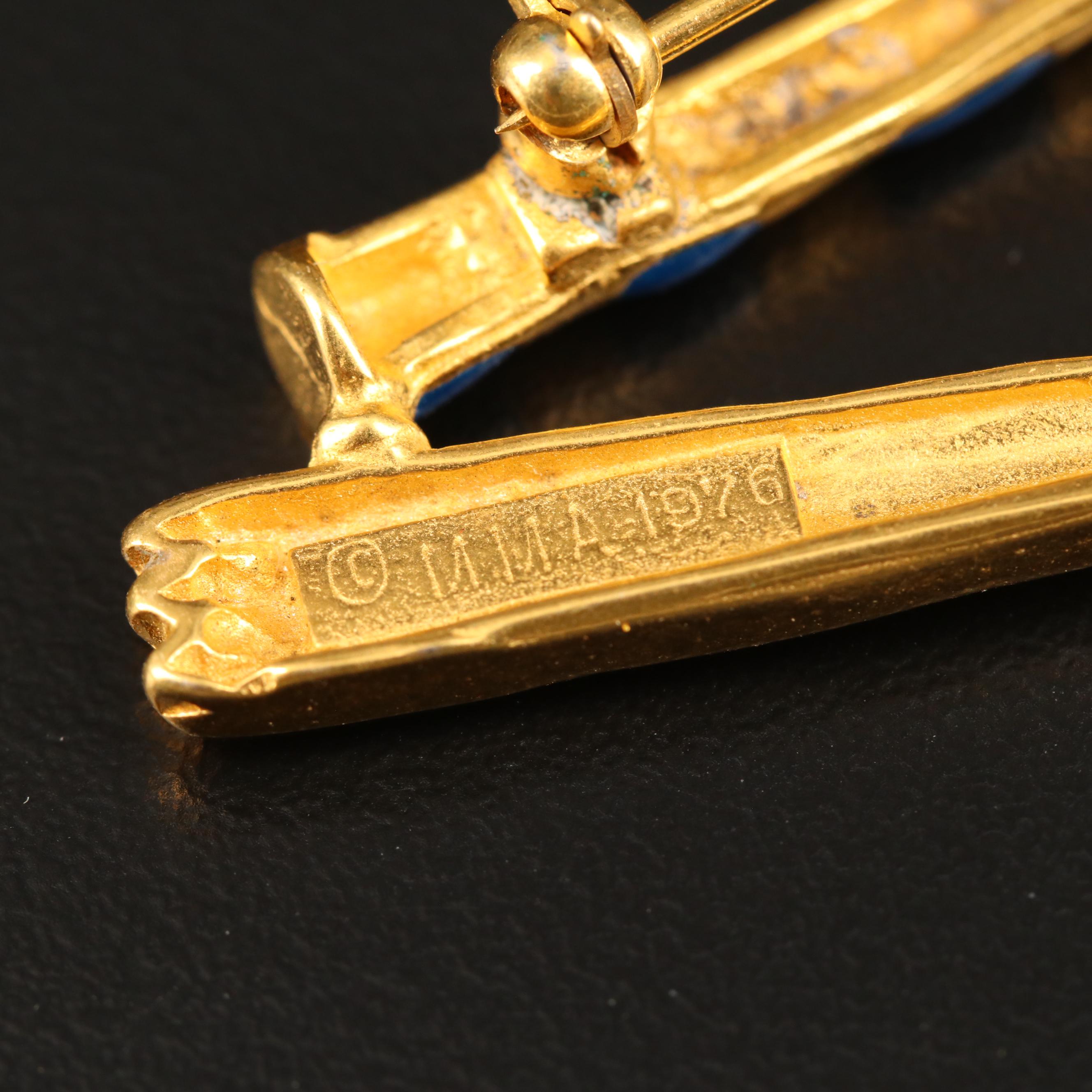 Jewelry Featuring Museum of Modern Art Egyptian Crook and Flail Brooch