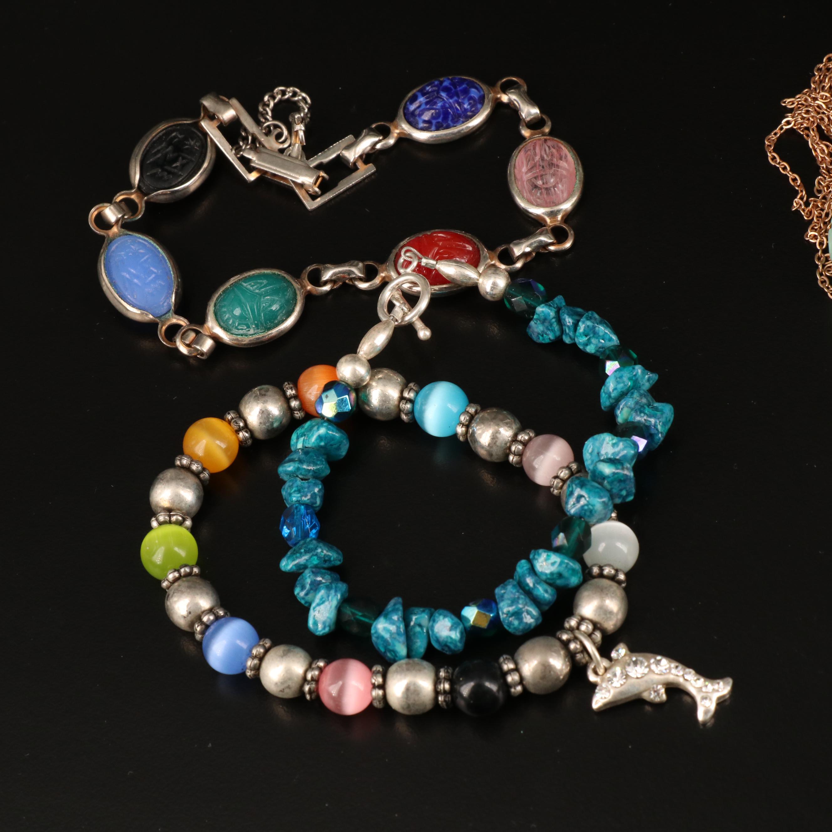 Jewelry Featuring Museum of Modern Art Egyptian Crook and Flail Brooch