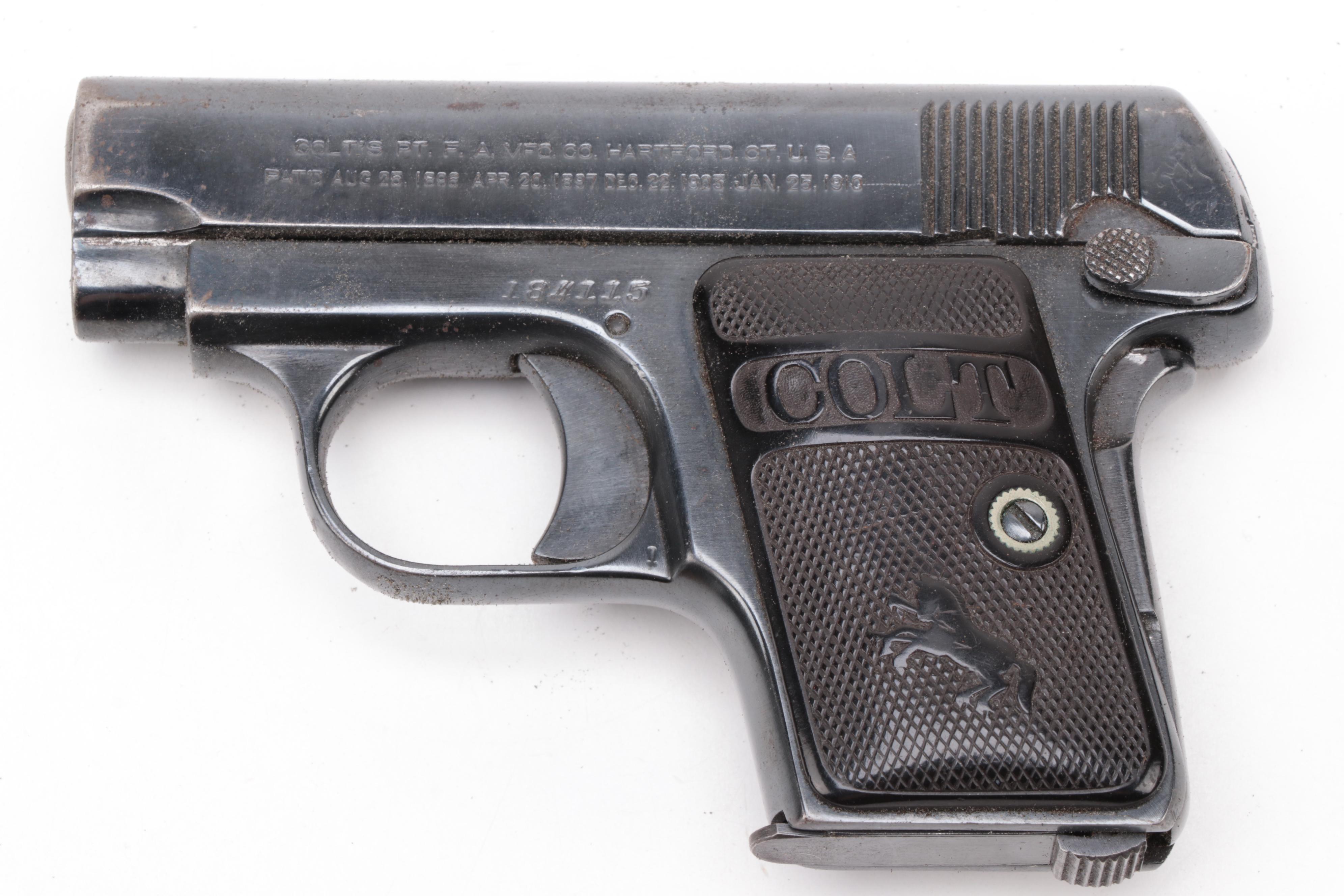 Colt .25 Caliber Model 1908 Semi-Auto Vest Pocket Pistol, 1918