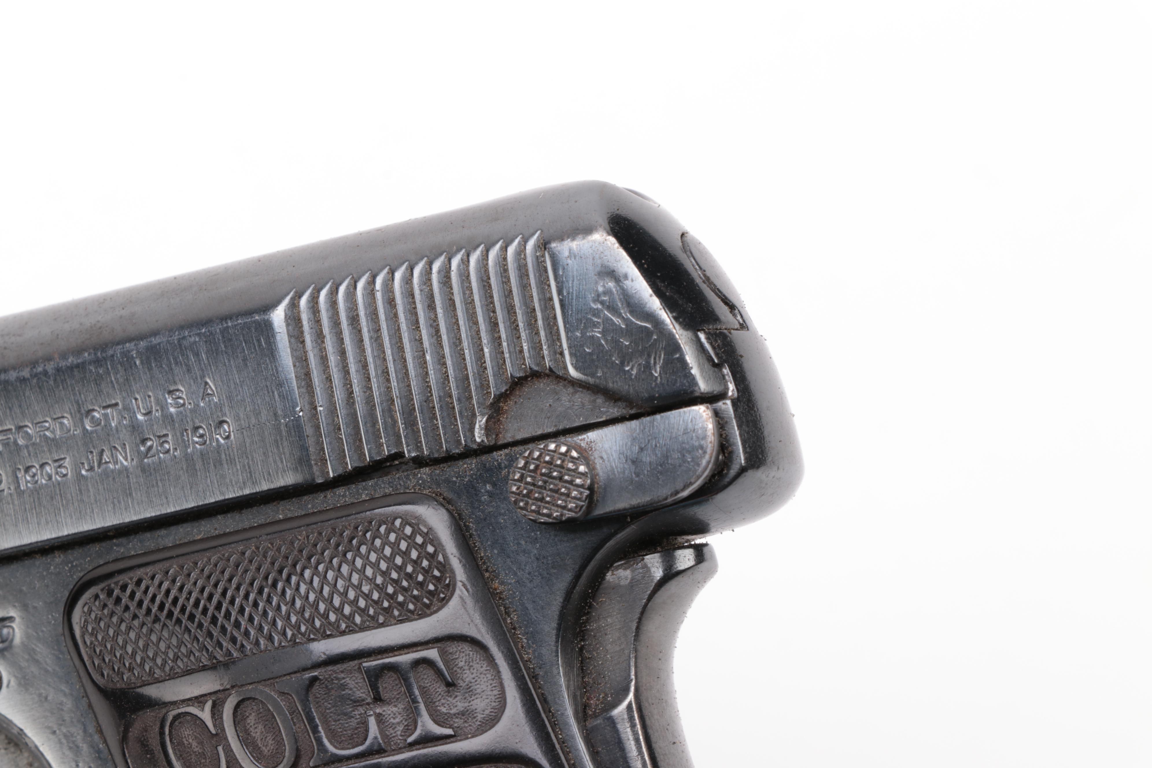 Colt .25 Caliber Model 1908 Semi-Auto Vest Pocket Pistol, 1918