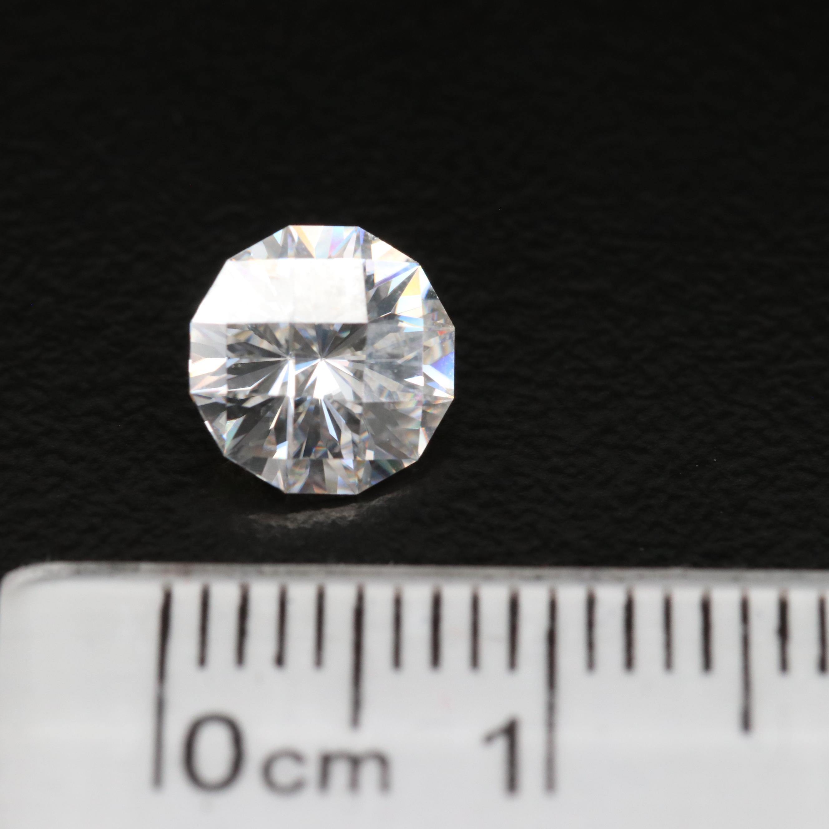 Loose Laboratory Grown Fantasy Faceted Moissanite