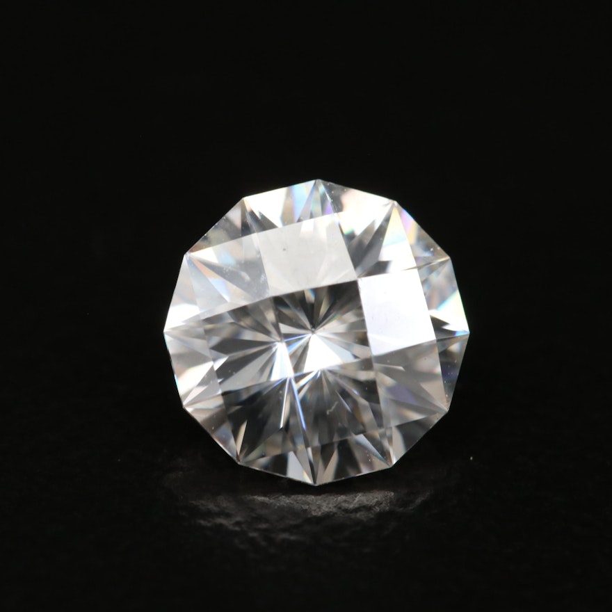 Loose Laboratory Grown Fantasy Faceted Moissanite