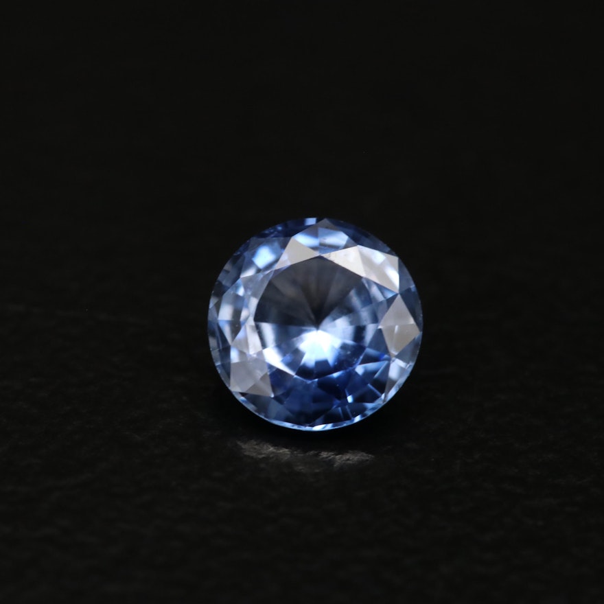 Loose 0.60 CT Round Faceted Sapphire