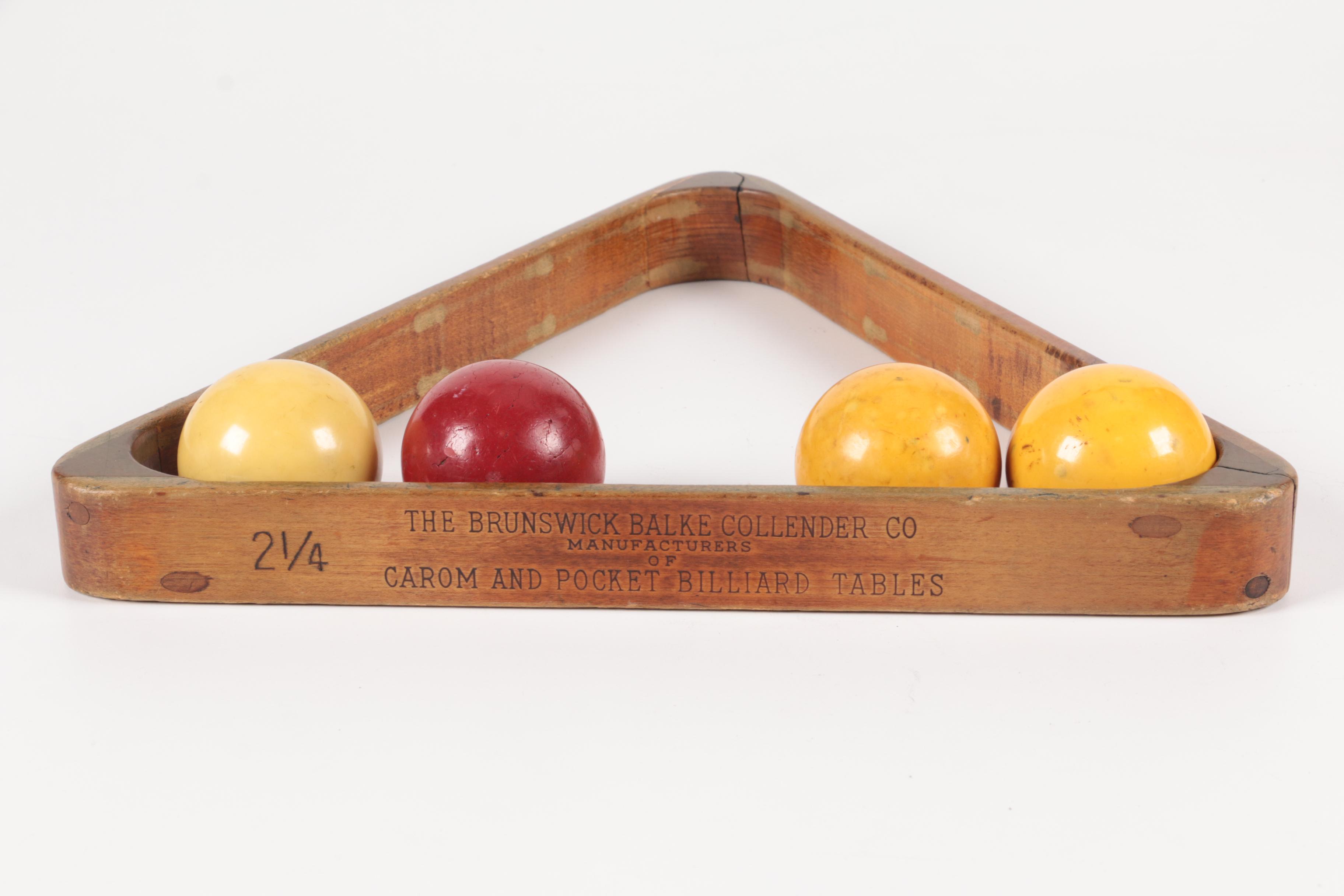Brunswick Balke Collender Co. and Other Billiards Game Items