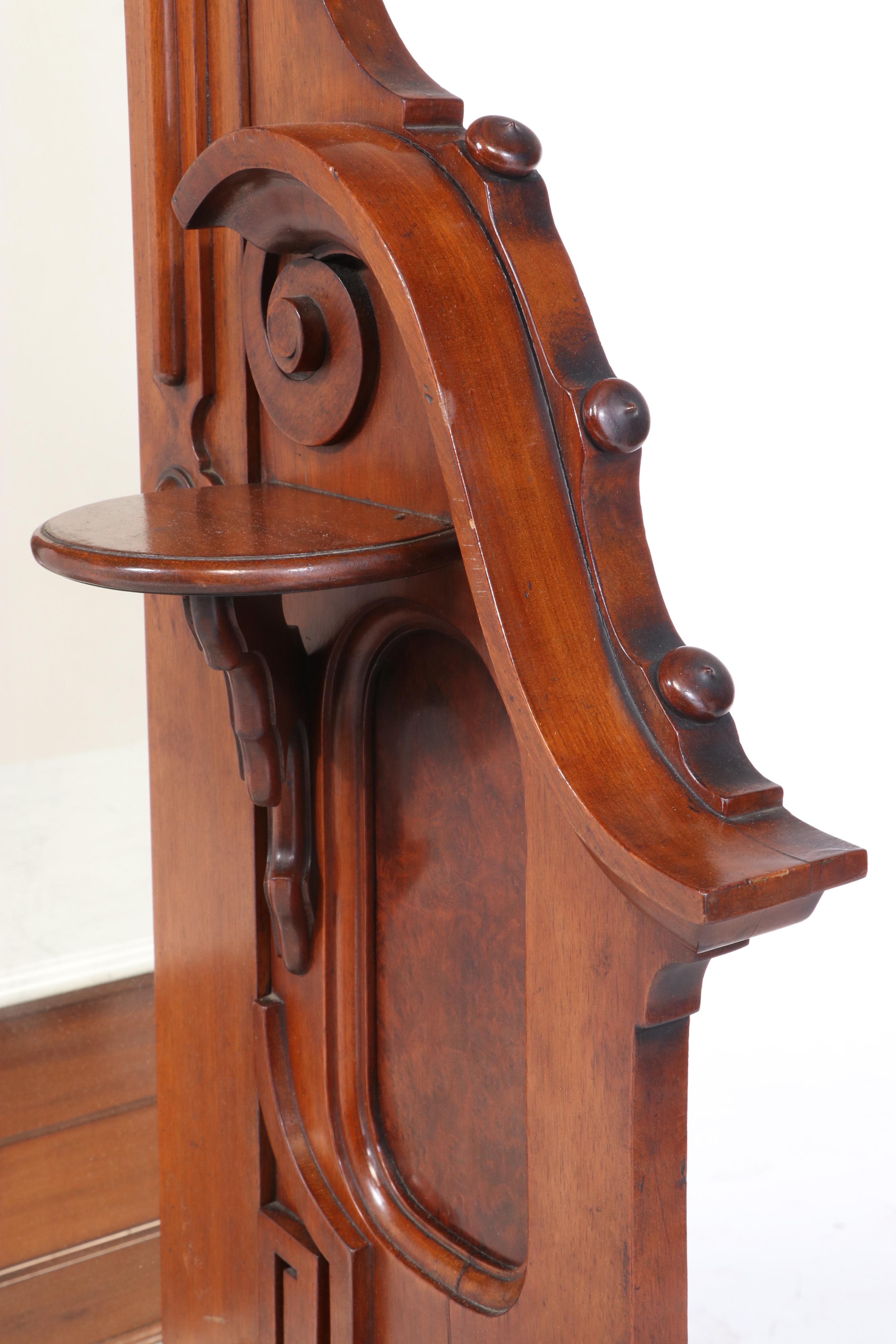 Mitchell & Rammelsberg Victorian Marble Top Walnut Vanity, Late 19th Century