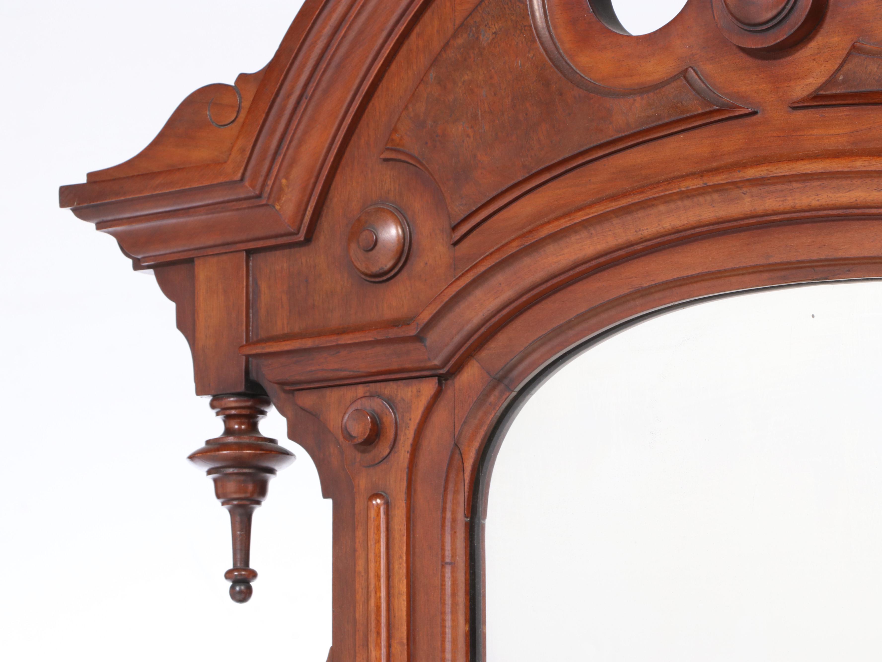 Mitchell & Rammelsberg Victorian Marble Top Walnut Vanity, Late 19th Century