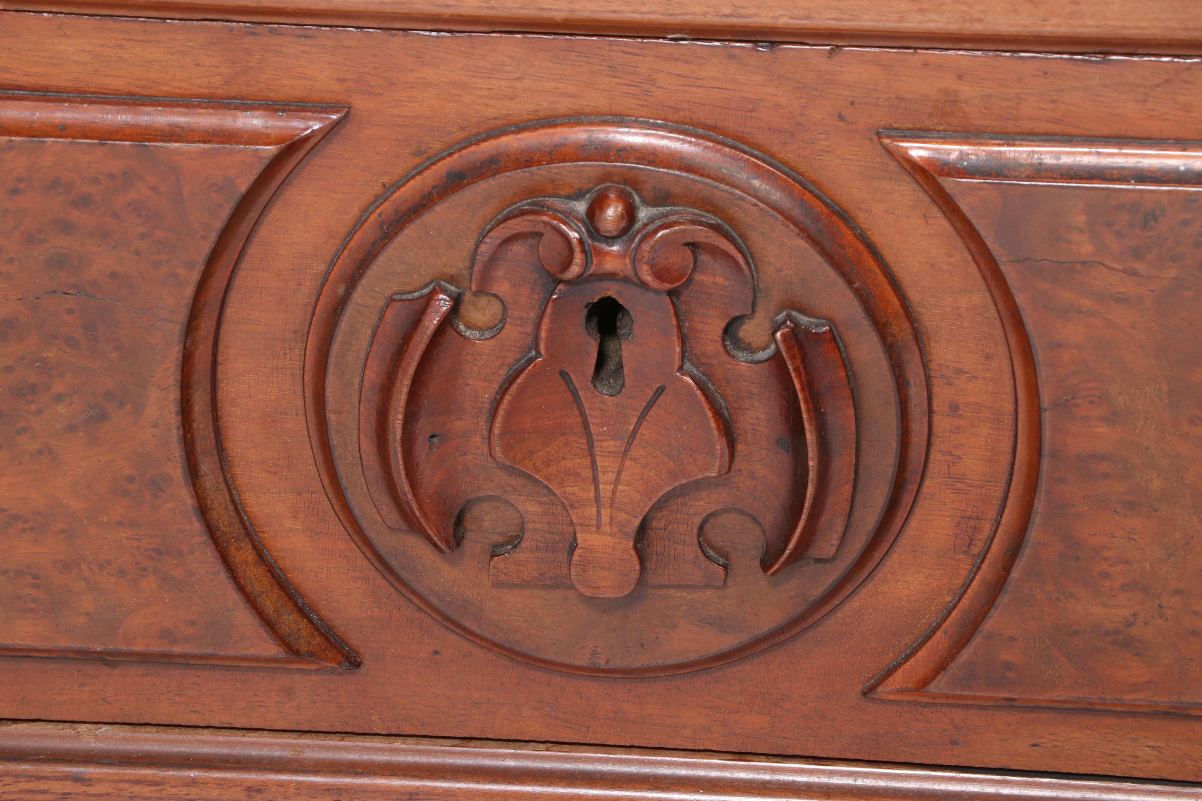 Mitchell & Rammelsberg Victorian Marble Top Walnut Vanity, Late 19th Century