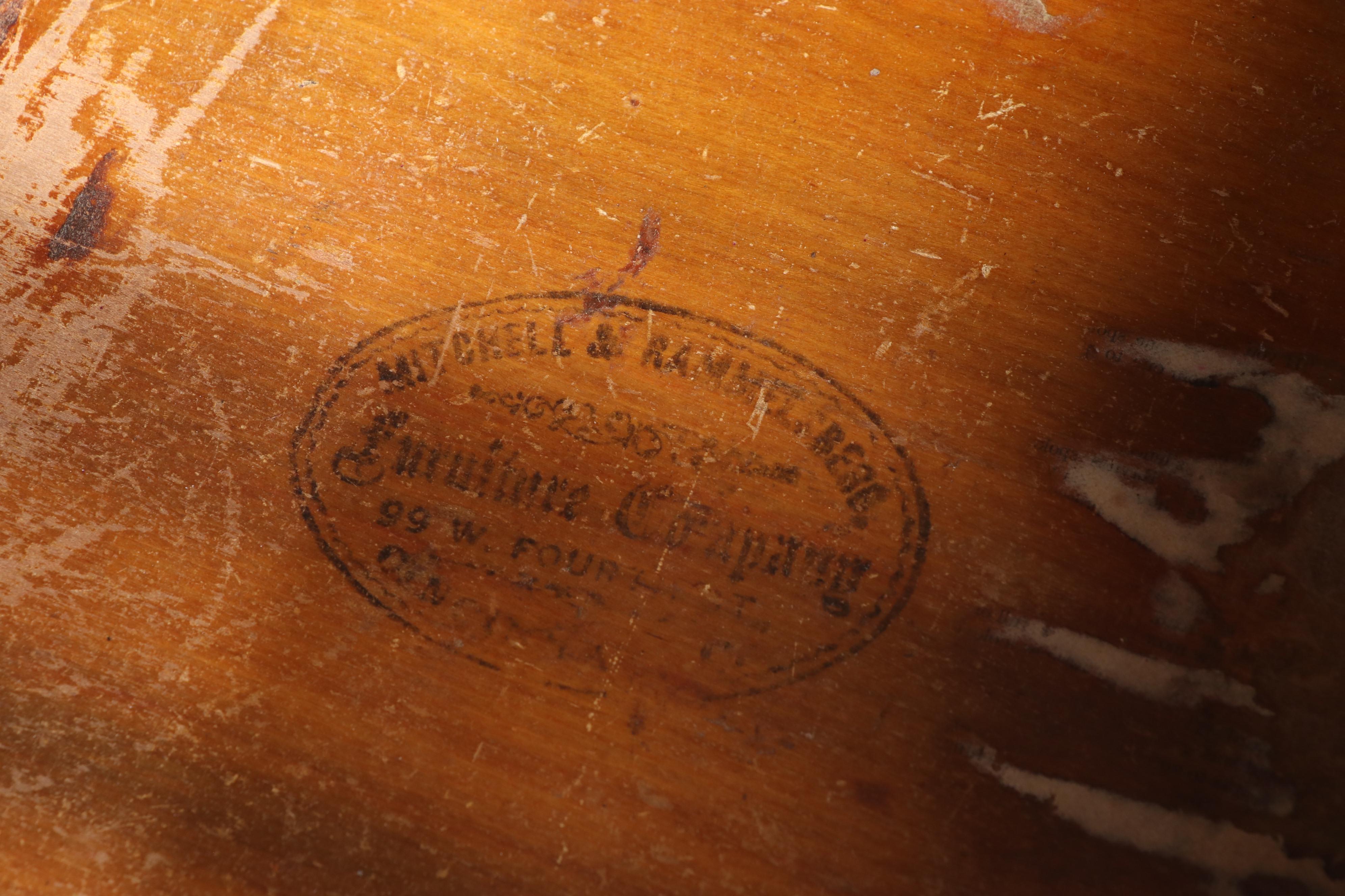 Mitchell & Rammelsberg Victorian Marble Top Walnut Vanity, Late 19th Century